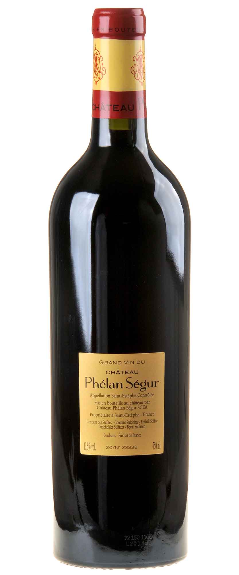 Château Phélan Ségur Saint-Estèphe 2020 Rücketikett