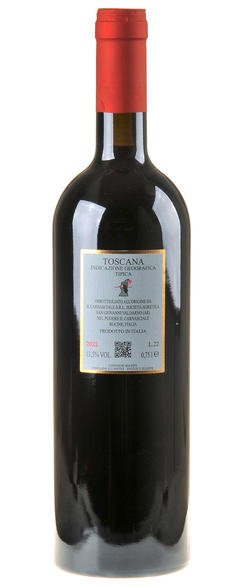 Podere Il Carnasciale Carnasciale Botte Grande 2022 Rücketikett