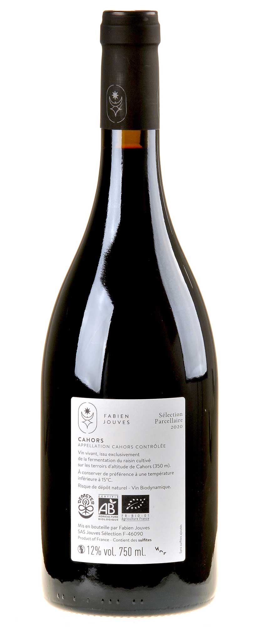 Mas del Périé Jouves Les Acacias Cahors Bio 2020 Rücketikett