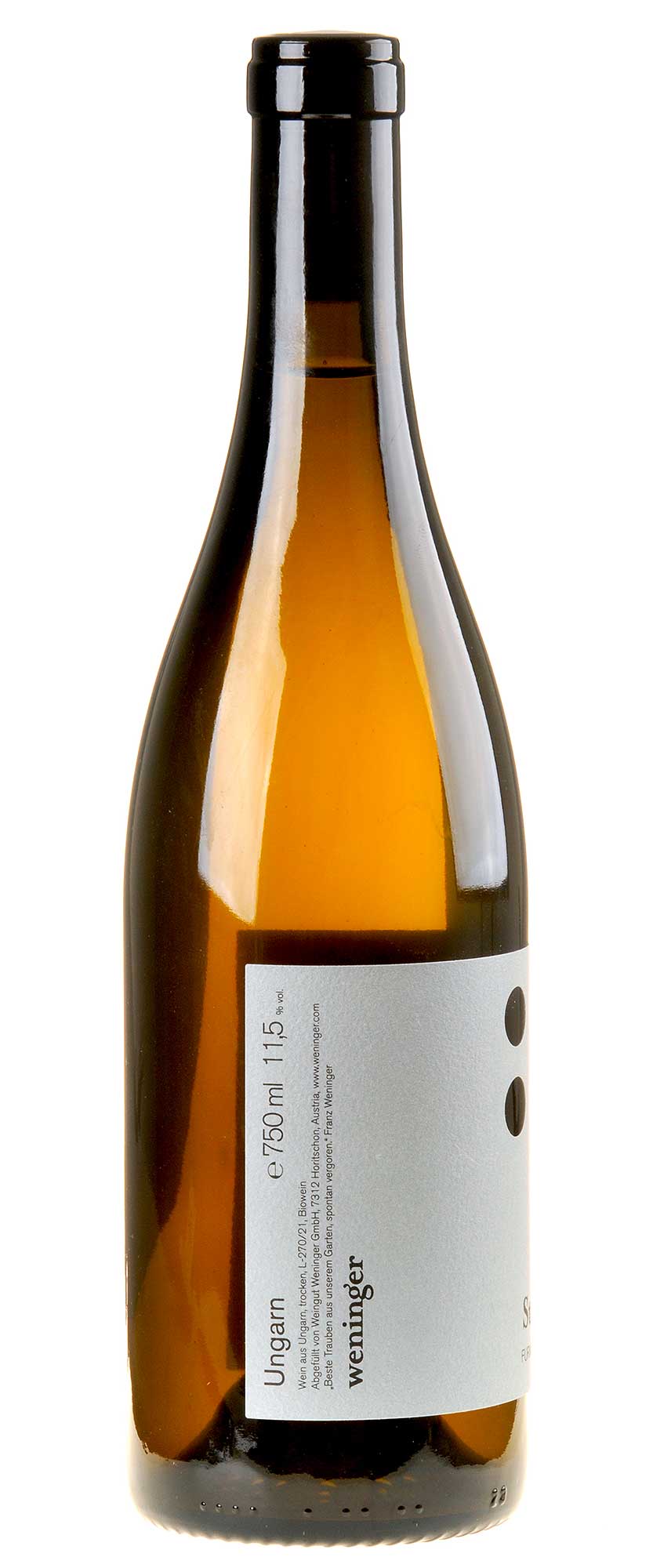Weingut Weninger Furmint Stein Bio 2020 Seitenetikett