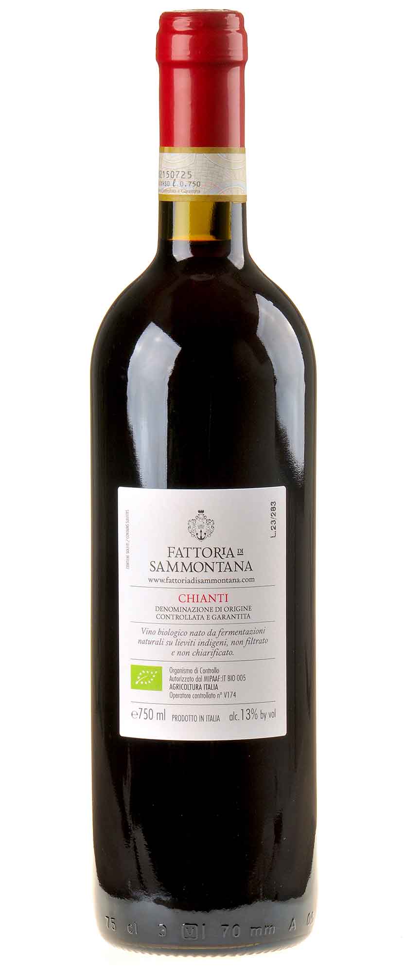 Fattoria di Sammontana Chianti Bio 2021 Rücketikett