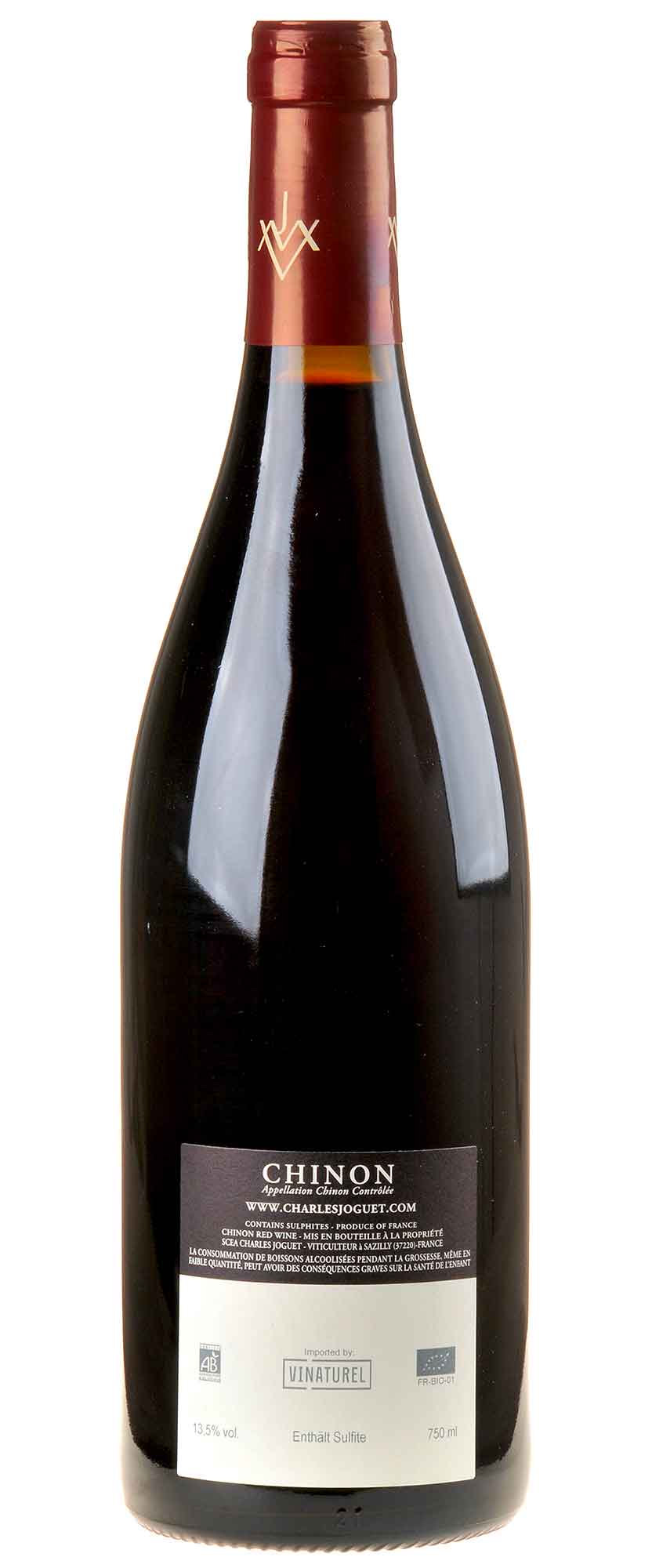 Domaine Charles Joguet Les Charmes Chinon Rouge Bio 2016 Rücketikett