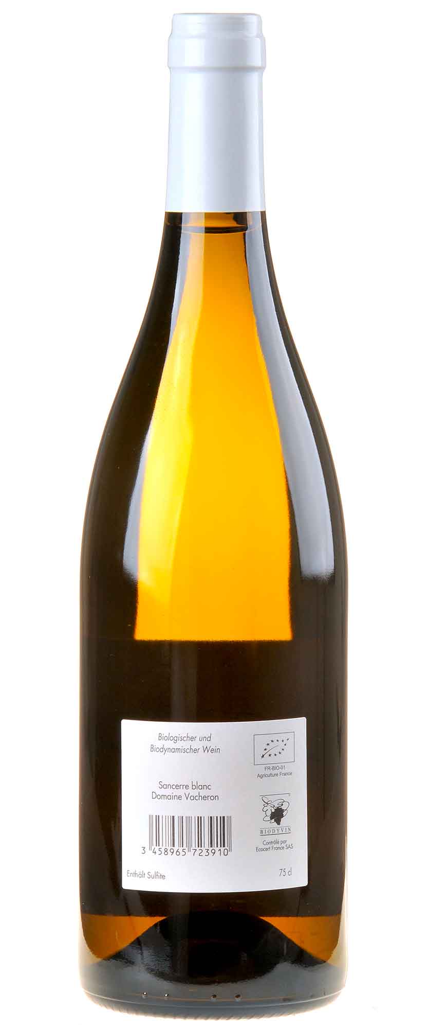 Vacheron Sancerre Blanc Bio 2022 Rücketikett