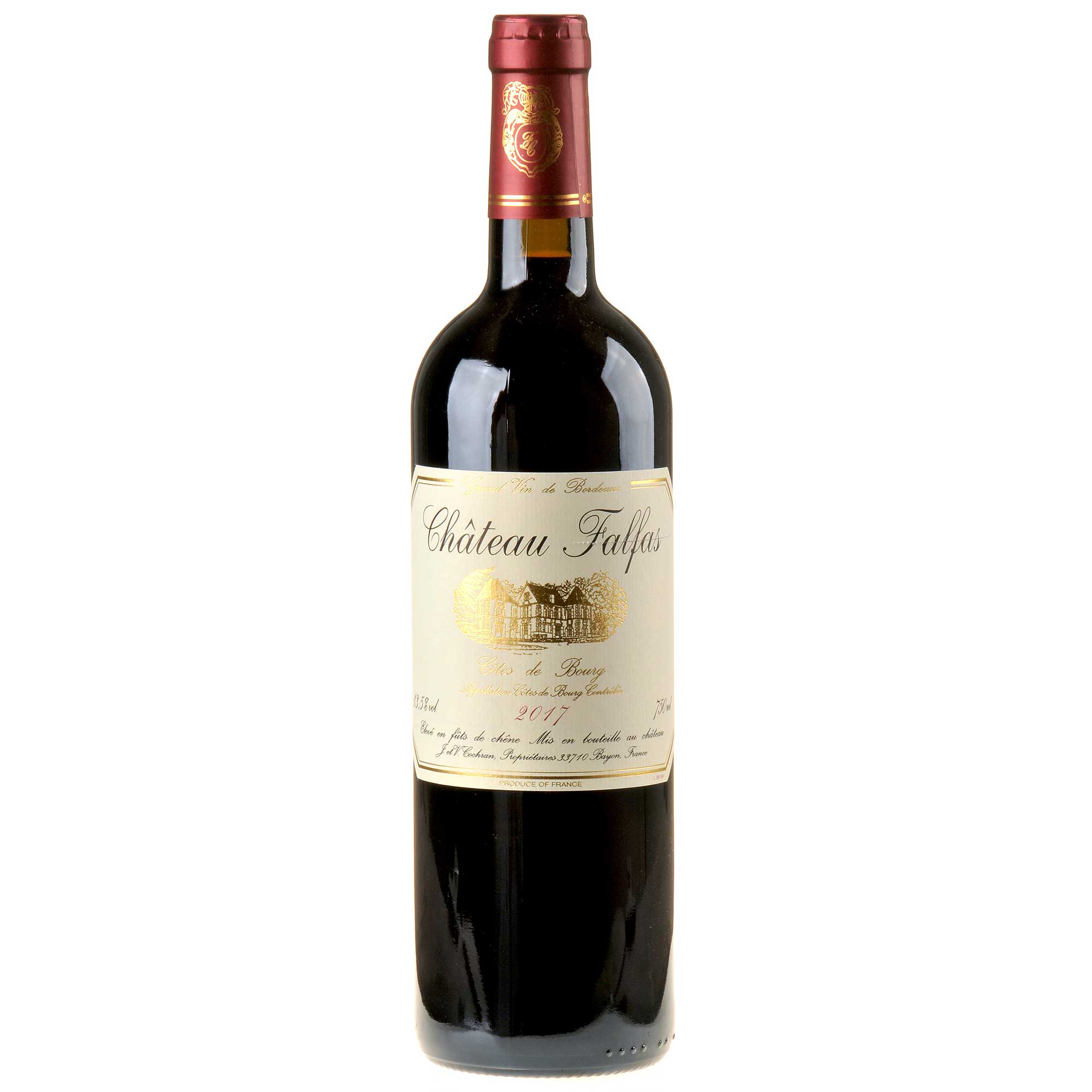Château Falfas Côtes de Bourg Bordeaux Bio 2017