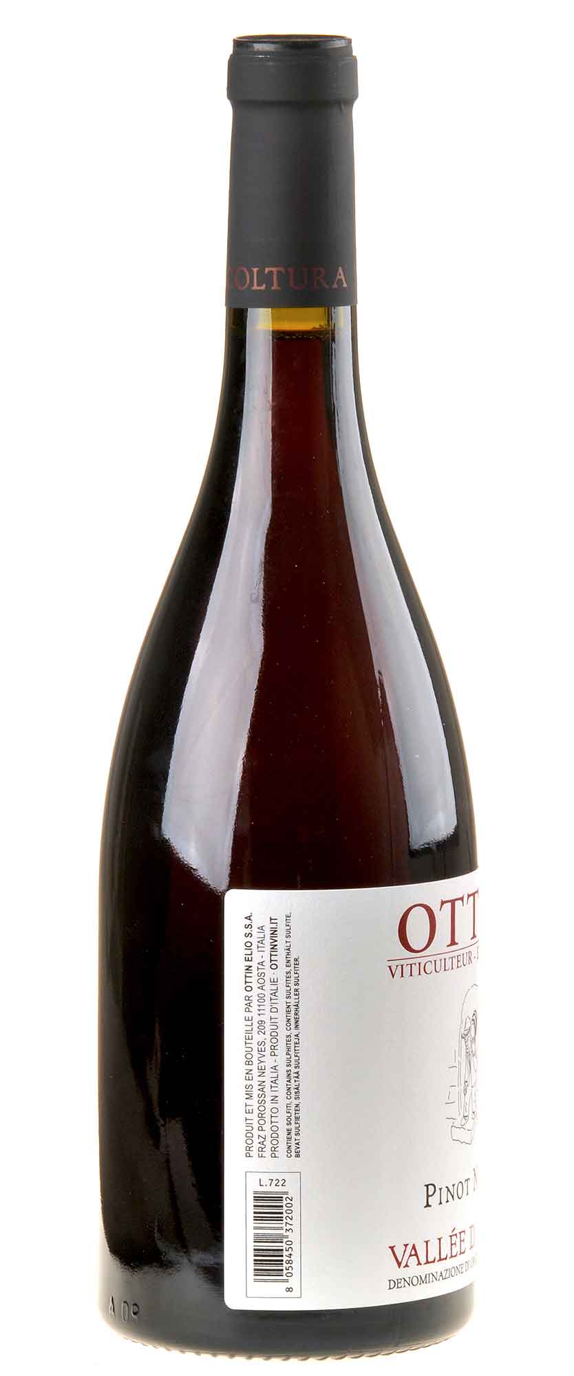 Elio Ottin Pinot Noir Vallee d'Aoste 2021 Seitenetikett
