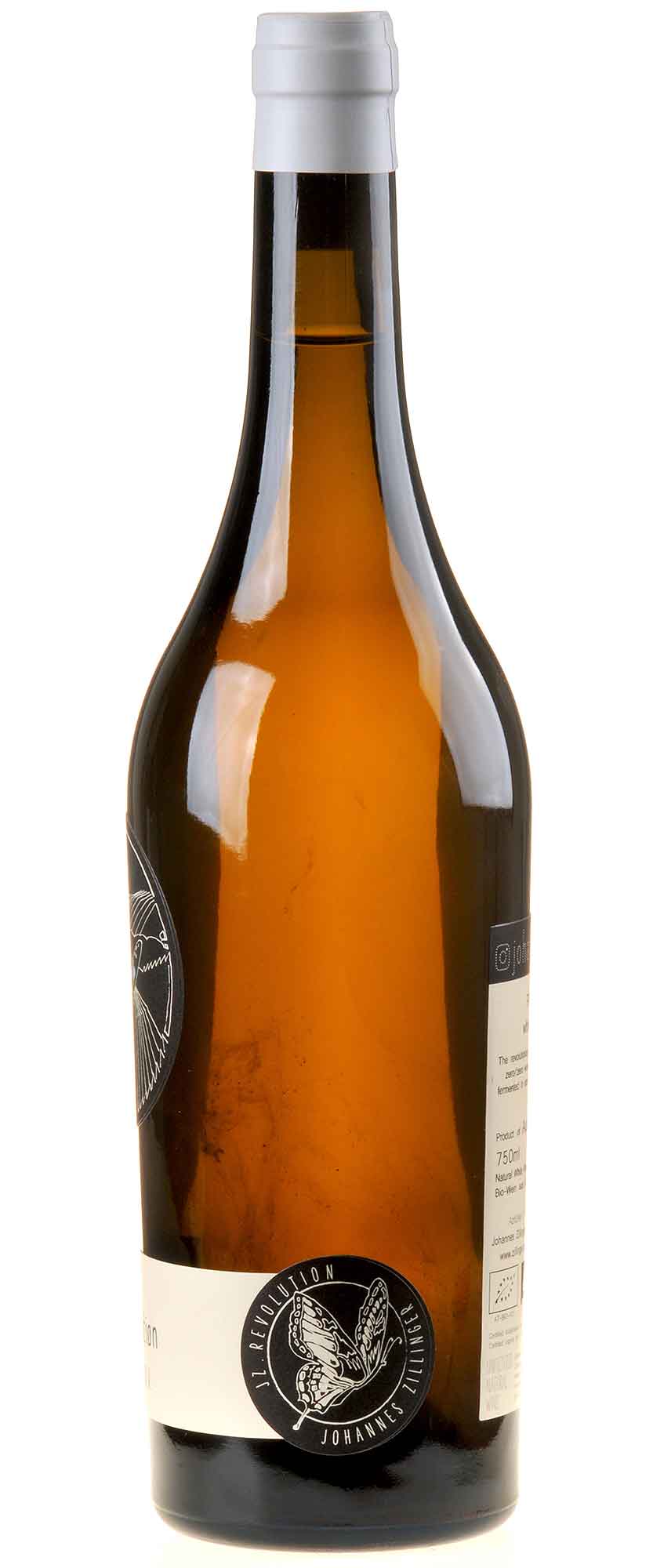 Johannes Zillinger REVOLUTION White Solera Bio Seitenetikett
