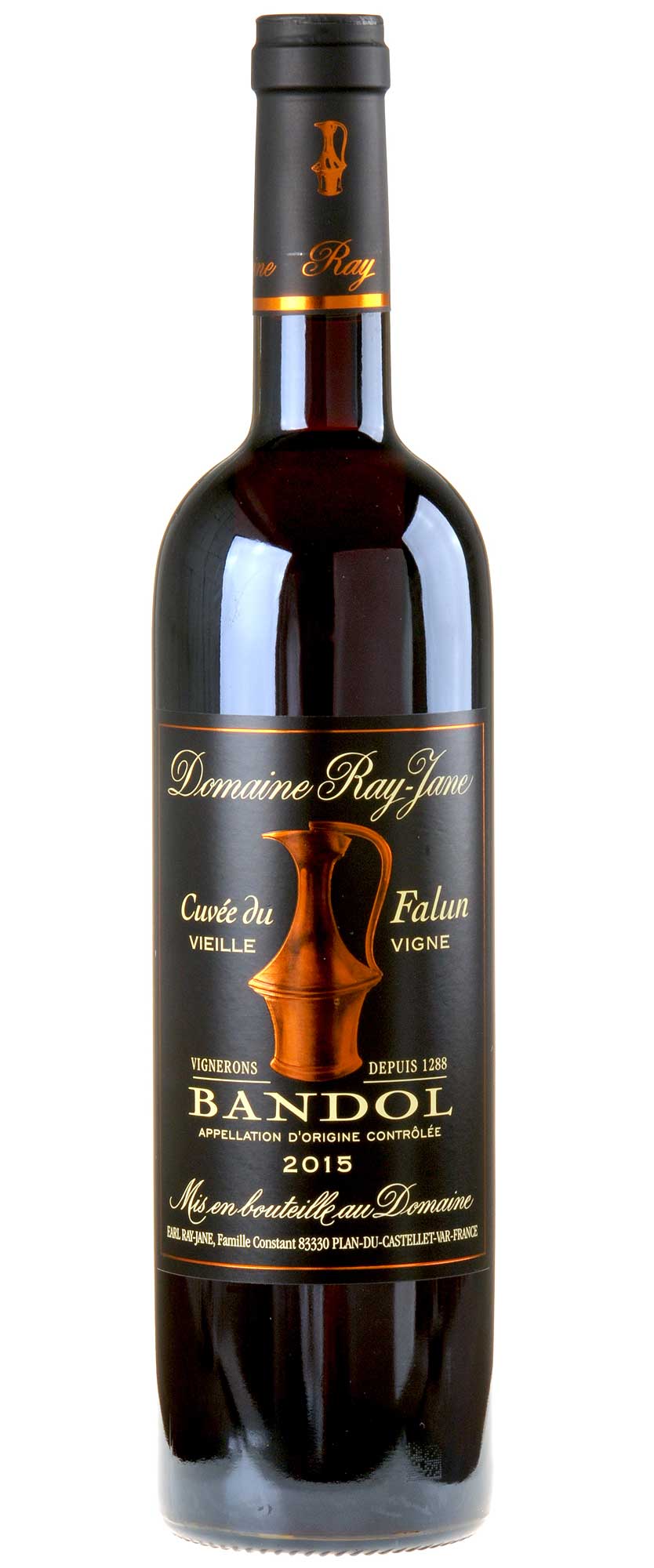 Domaine Ray Jane Cuvée des Faluns Bandol Rouge 2015