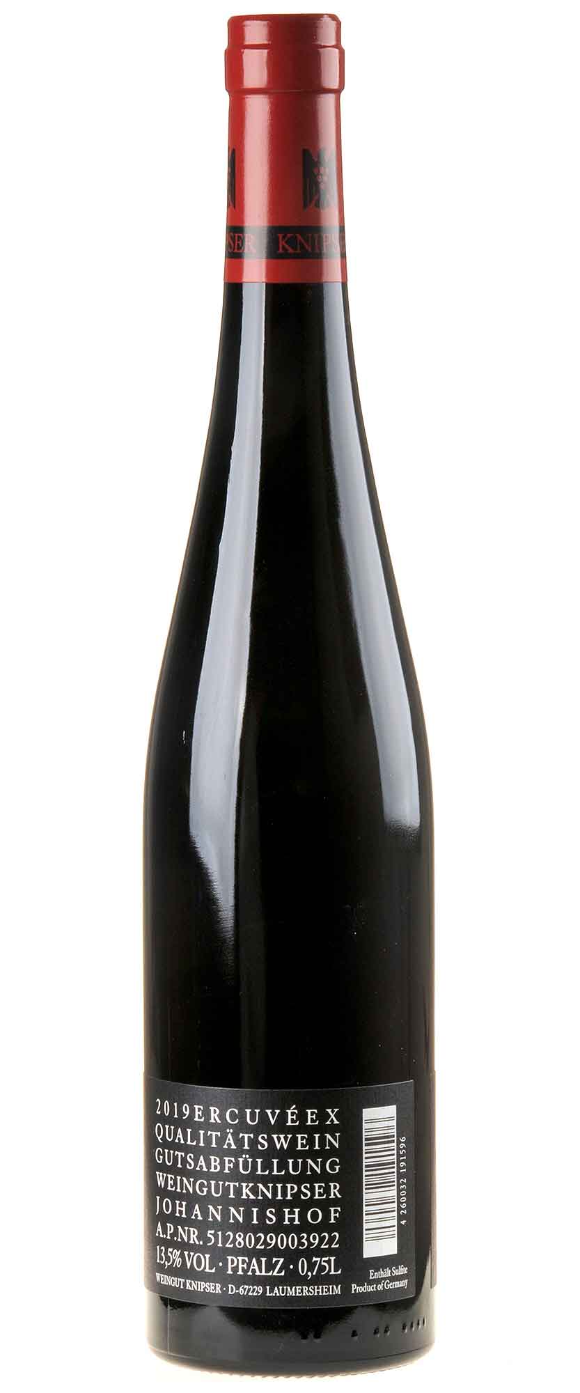 Weingut Knipser Cuvée X 2019 Rücketikett