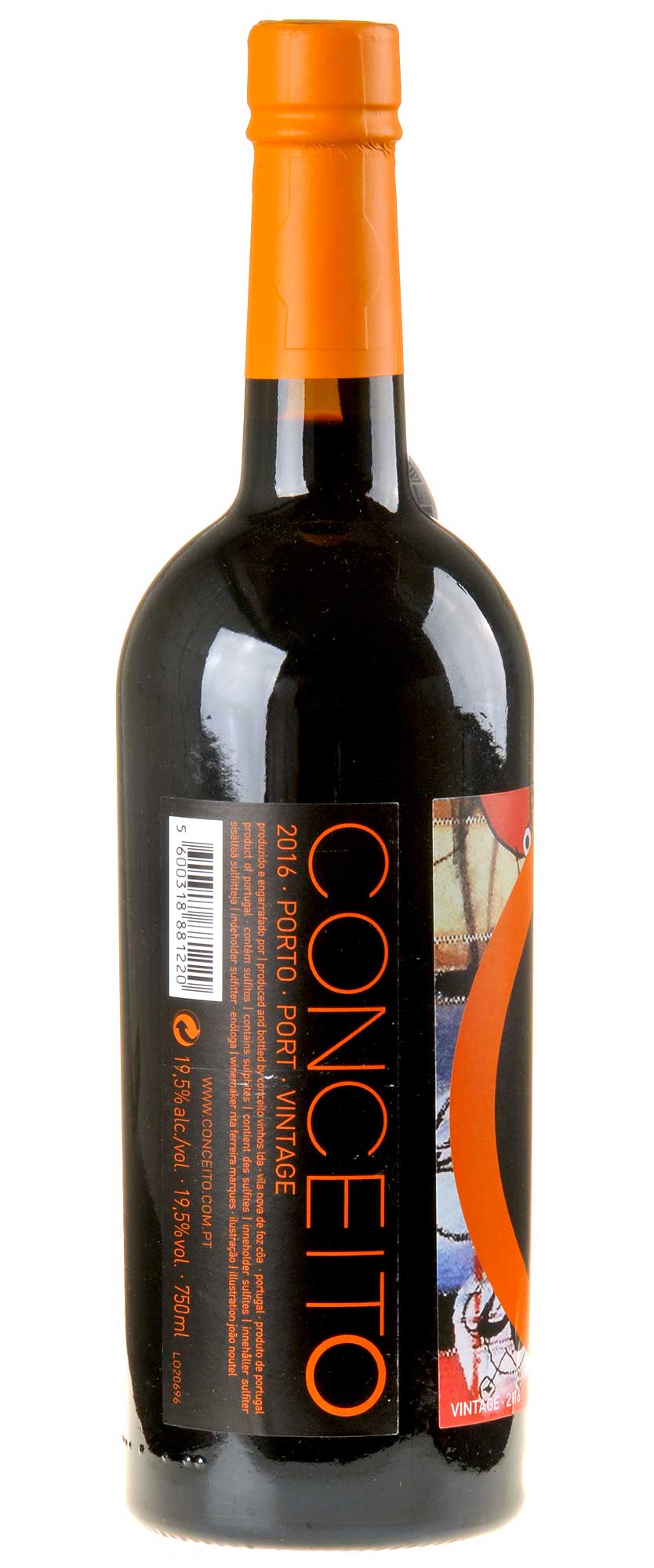 Conceito Vinhos Porto vintage 2016 Rücketikette