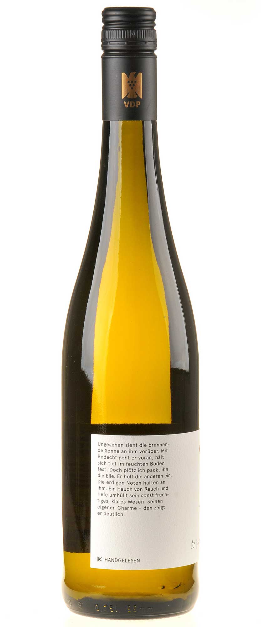 Sauvignon Blanc Fellbacher Goldberg Erste Lage 2023 Rücketikett