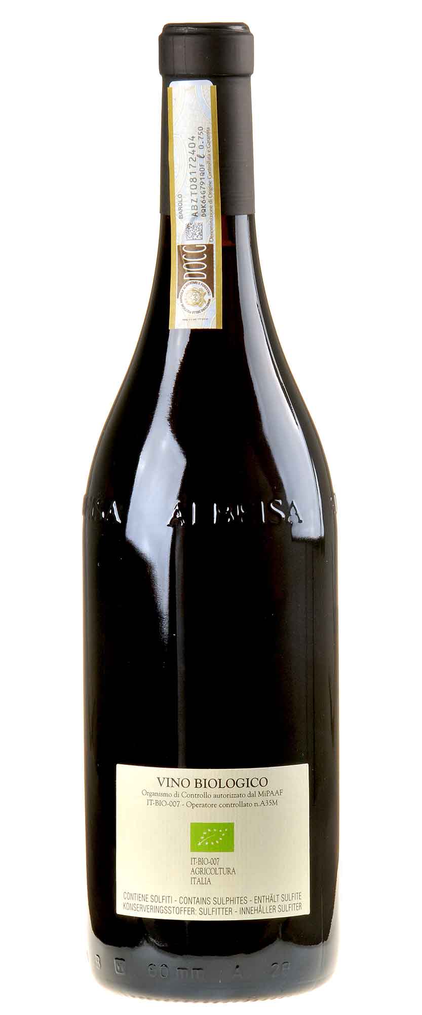 Chiara Boschis Barolo Via Nuova Bio 2018 Rücketikett