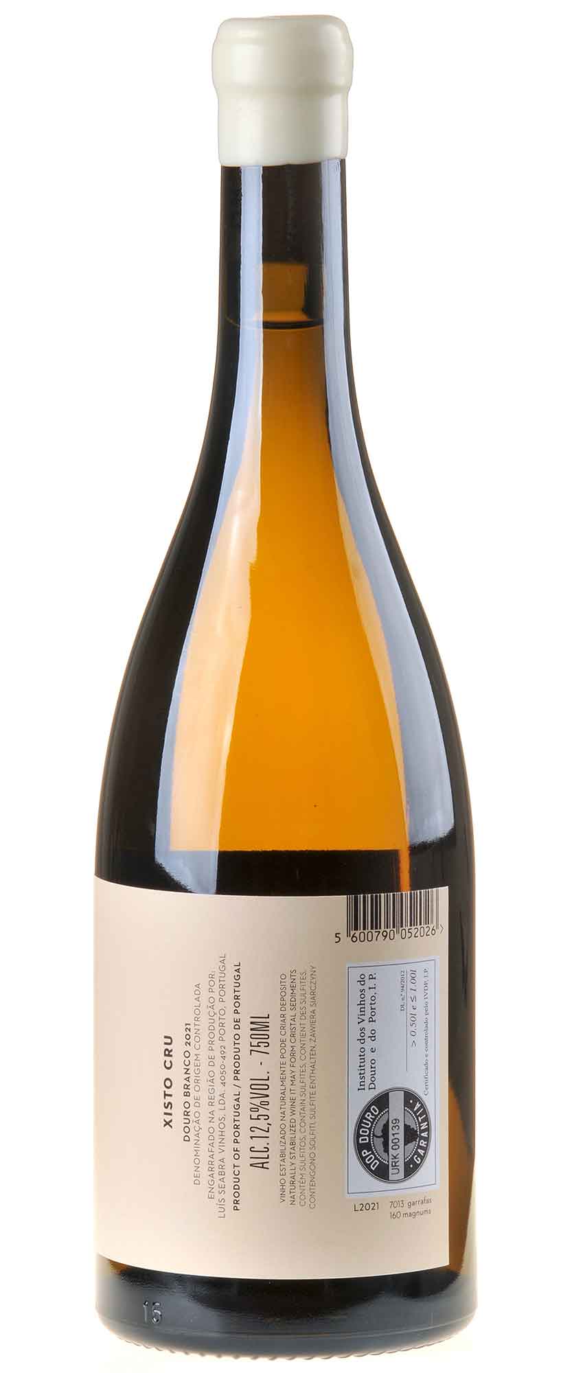 Luis Seabra Vinhos Xisto Cru Branco 2021 Rücketikett
