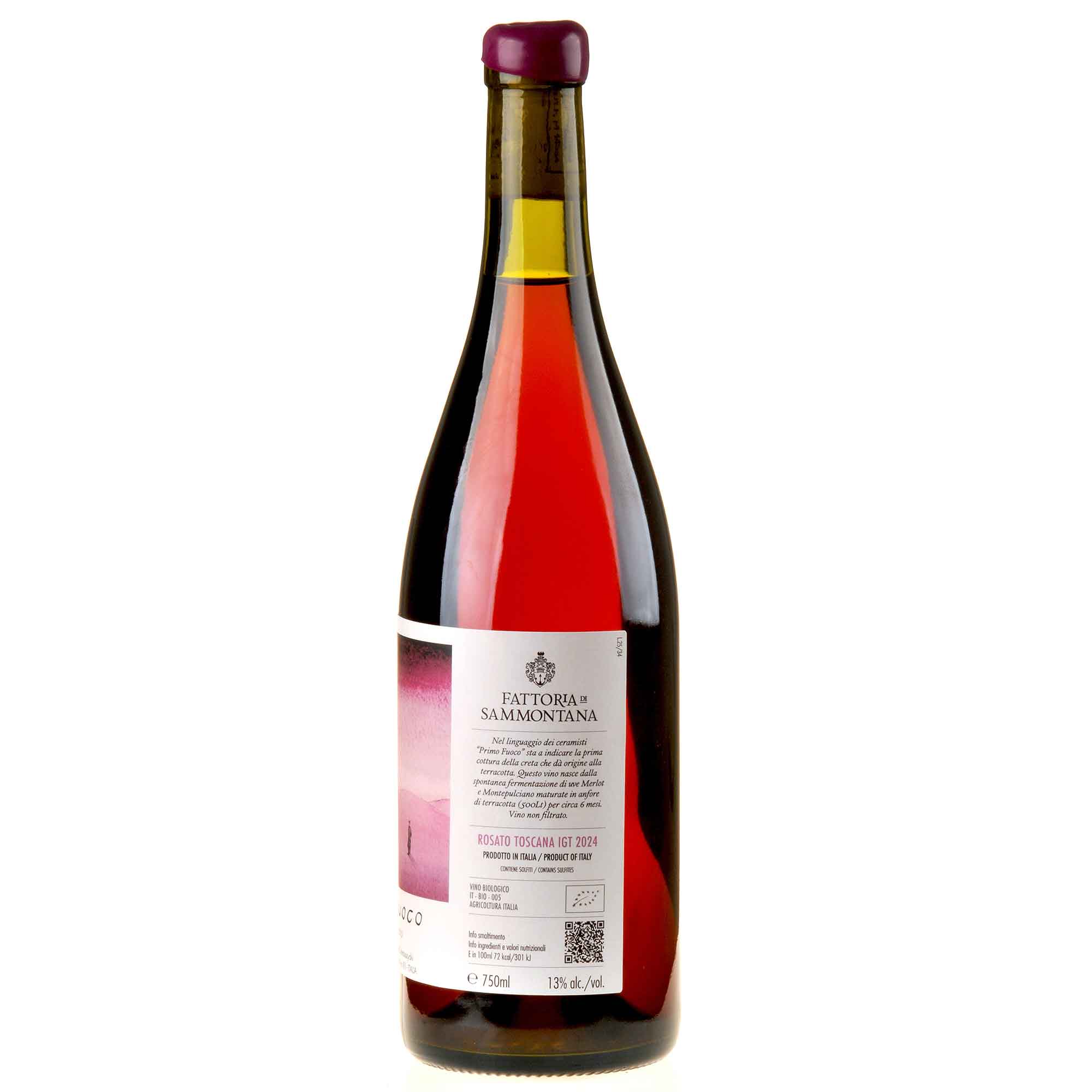 Fattoria di Sammontana Primo Fuoco Rosato Bio 2024 Ruecketikett