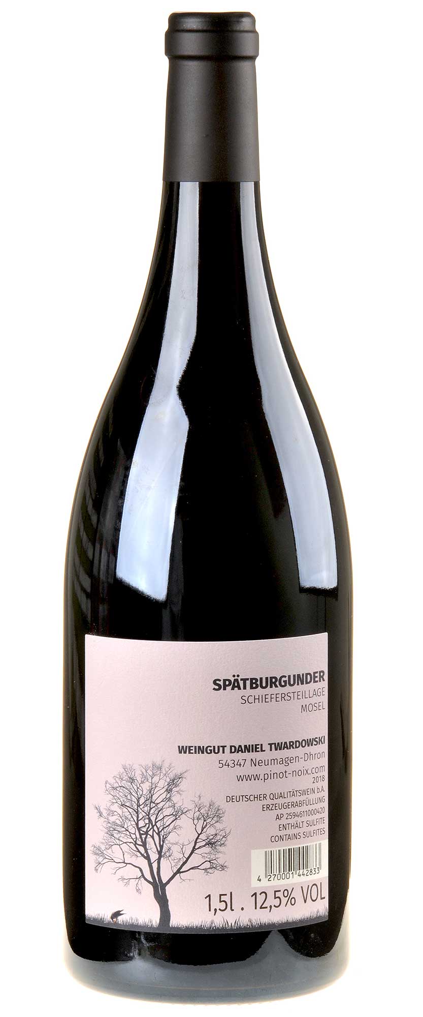 Daniel Twardowski Pinot Noix 2018 Magnum Rücketikett