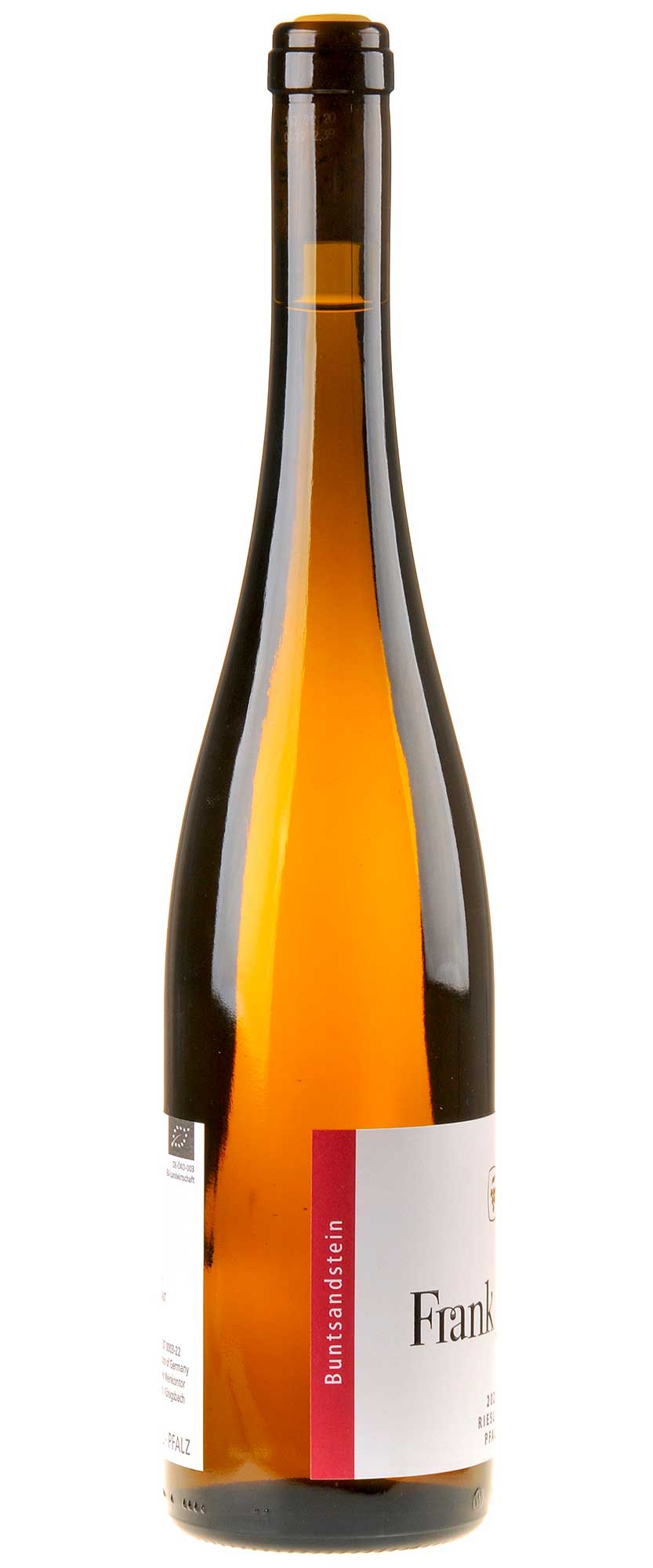 Frank John Riesling trocken Bio 2021 Seitenetikett