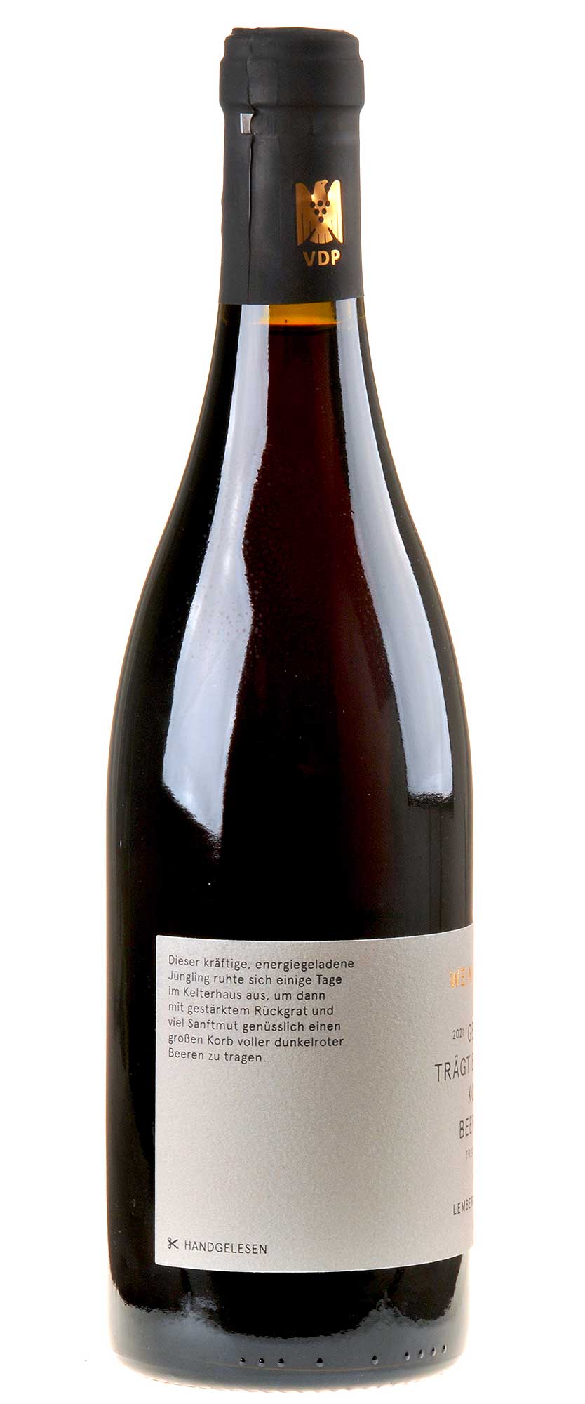 Weingut Heid Lemberger Bio 2021 Seitenetikett