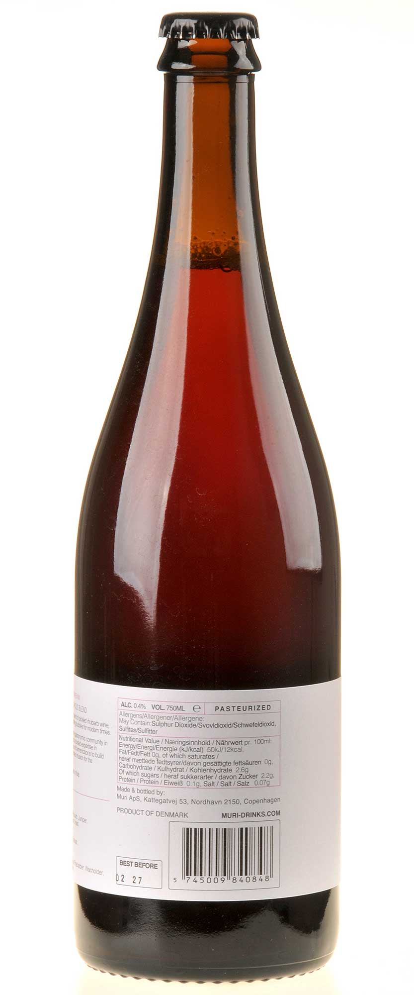 Muri Sherbet Daydream Sparkling Rücketikett