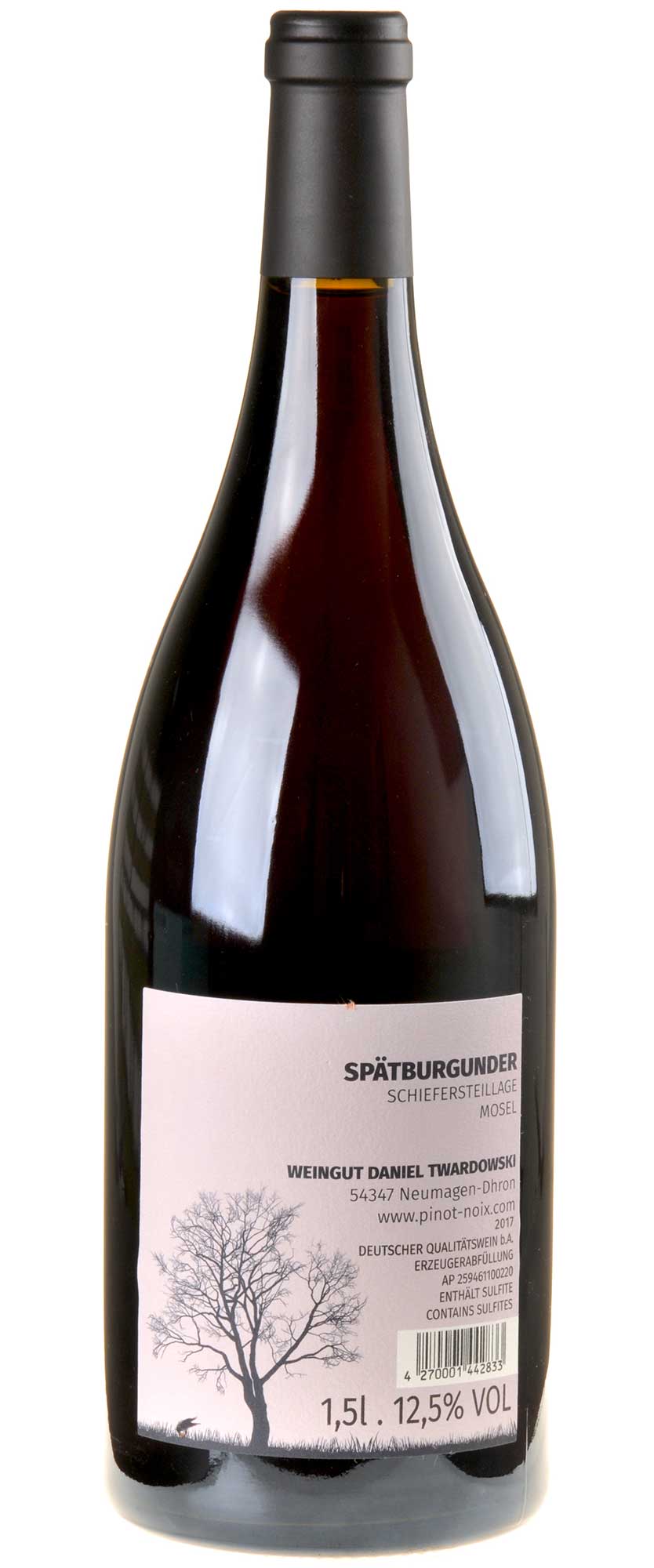 Daniel Twardowski Pinot Noix 2017 Magnum Rücketikett