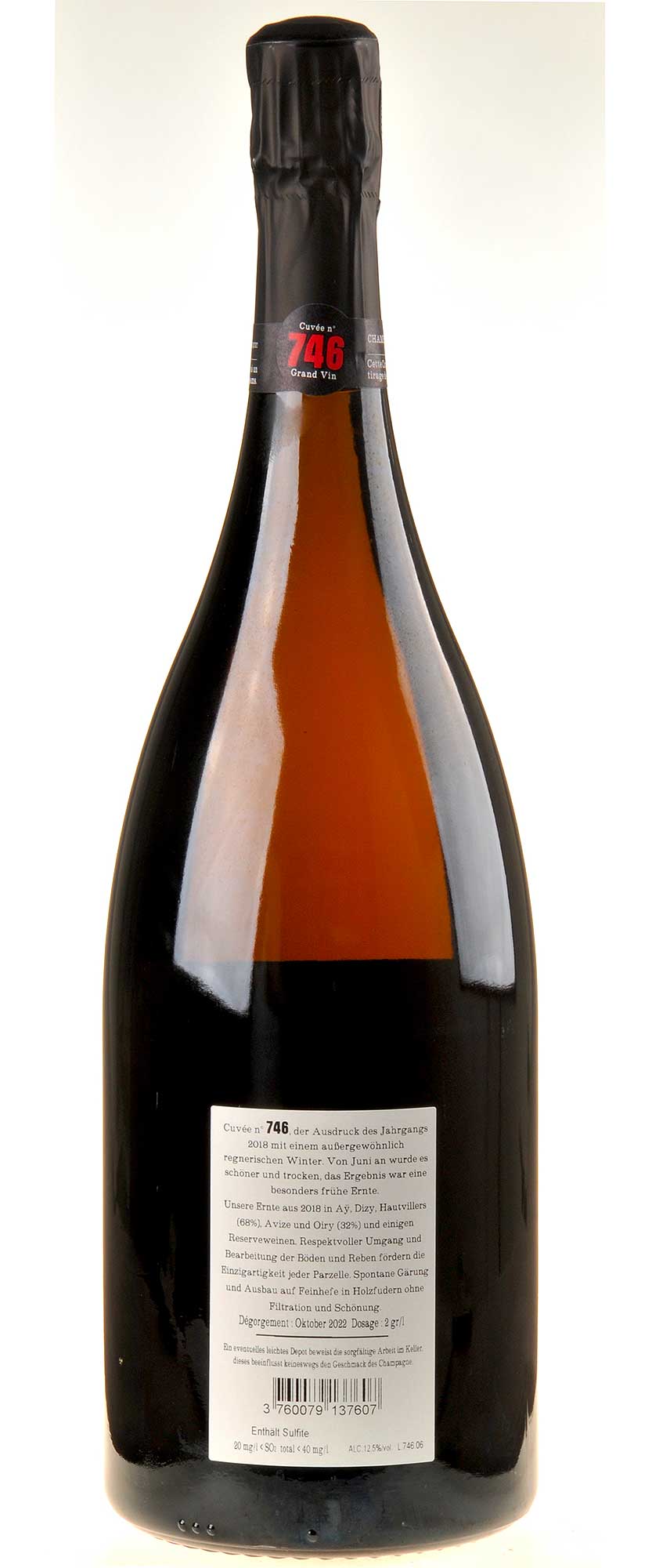 Jacquesson Champagne Extra-Brut N°746 Magnum Rücketikett