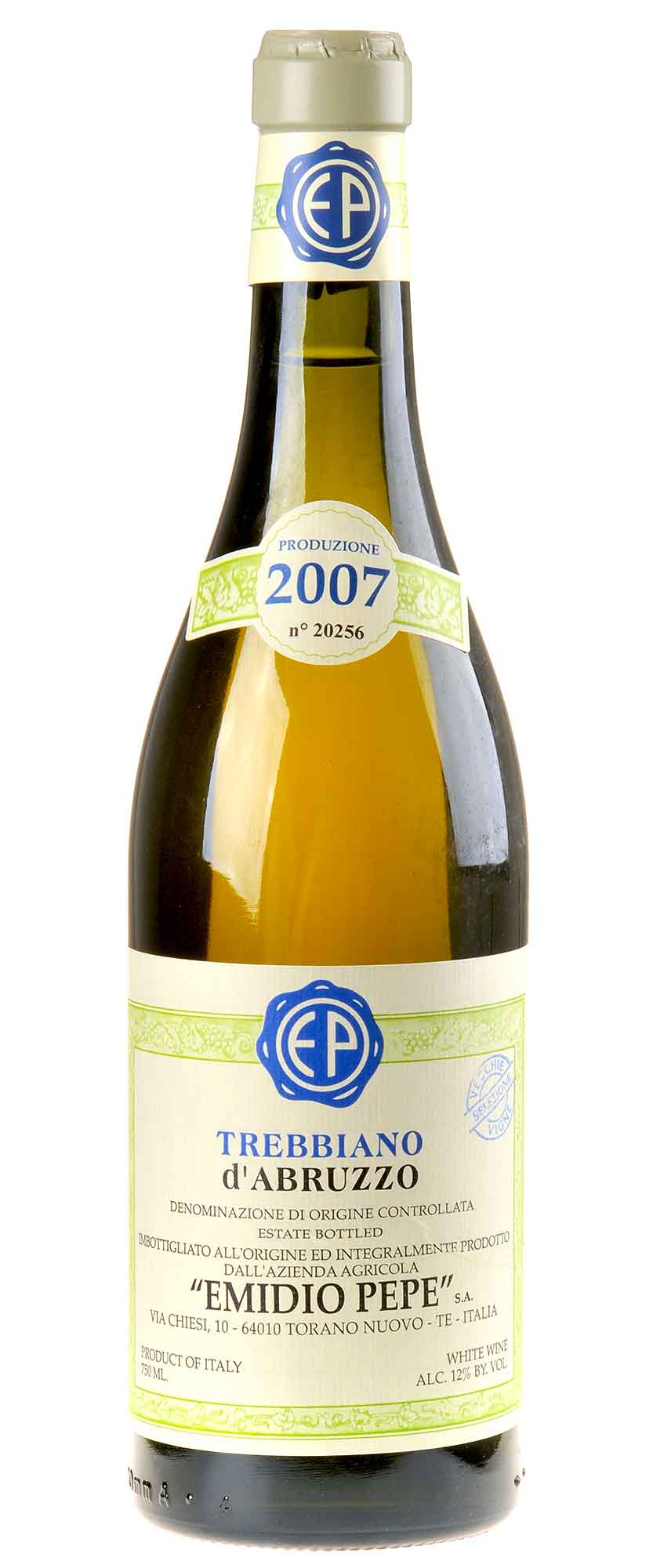 Emidio Pepe Trebbiano d'Abruzzo Selezione VV Bio 2007