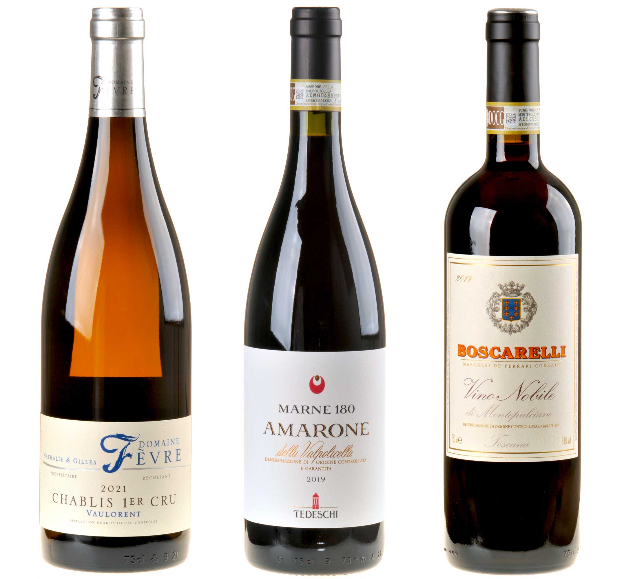 3er-Weinpaket Das Beste zum Feste, Ergänzung zum vinocentral-Livestream 3 Gläser: Festtagswein