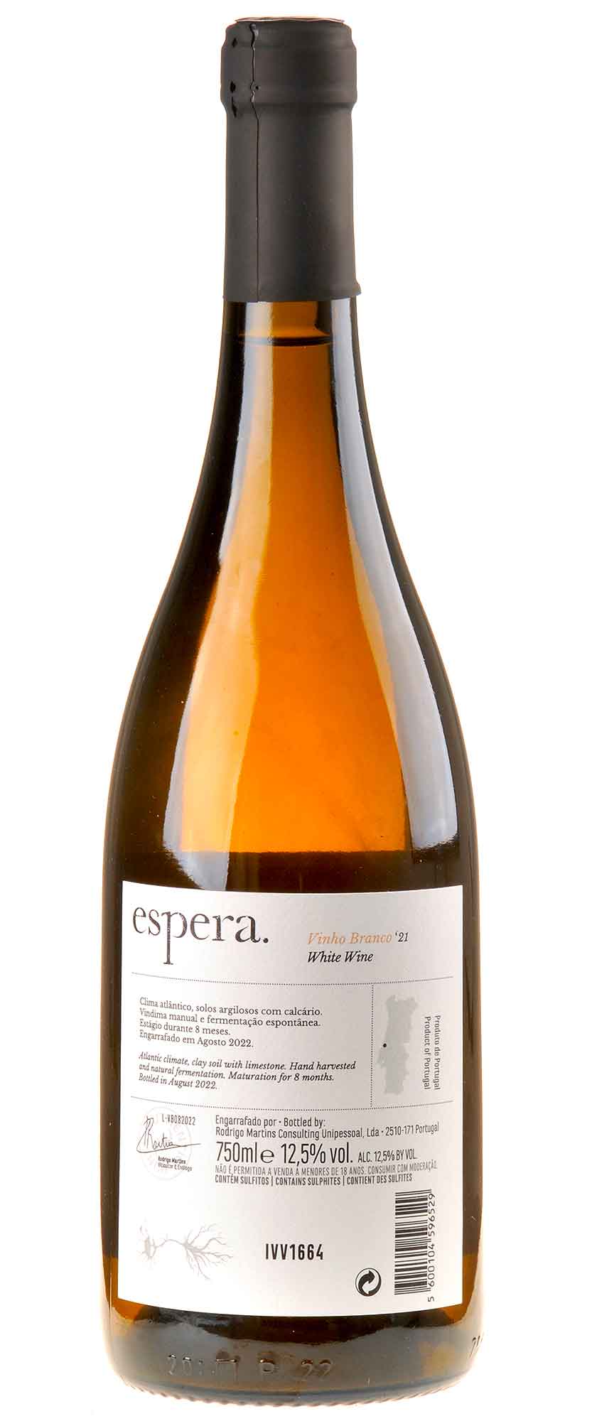 Espera Branco 2021 Rücketikett