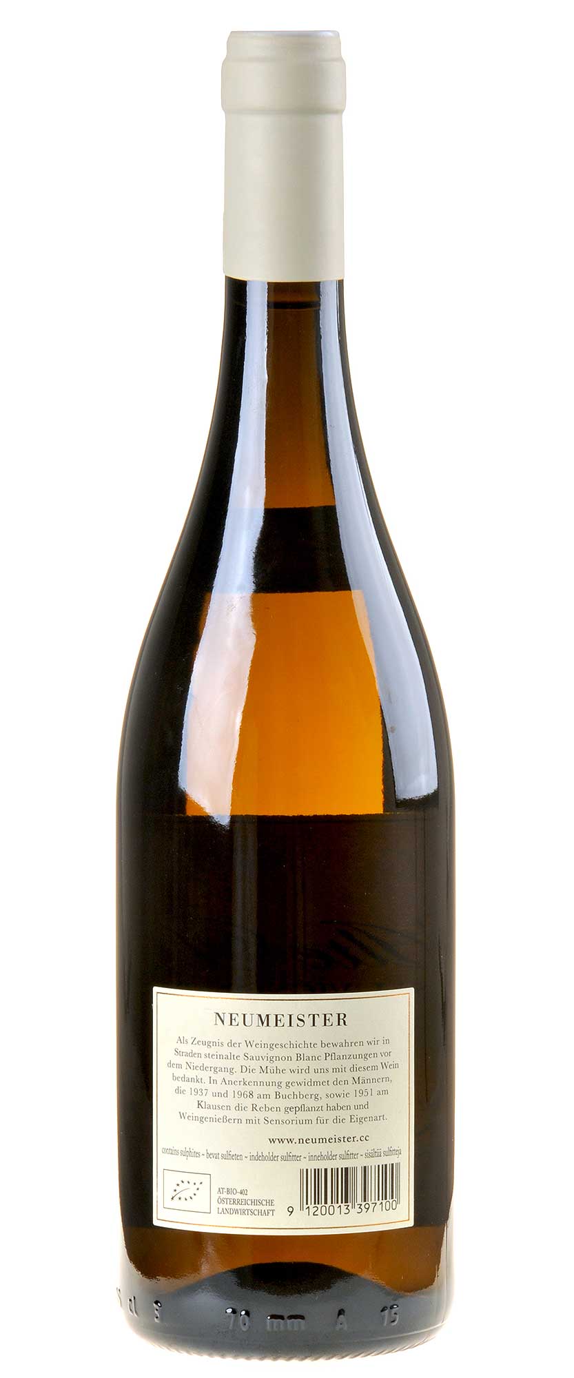 Neumeister Sauvignon Blanc Alte Reben Bio 2019 Rücketikett