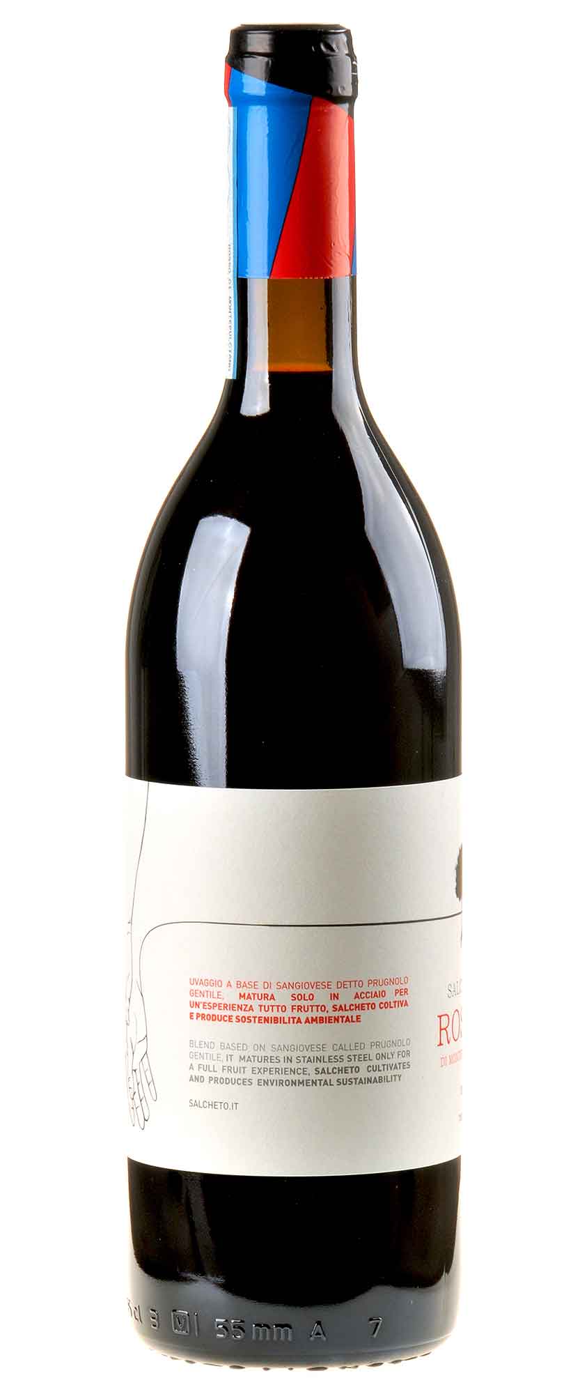 Salcheto Rosso di Montepulciano Bio 2022 Seitenetikett