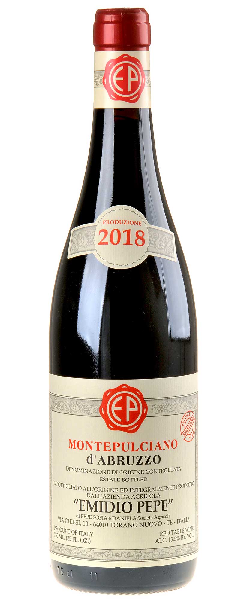 Emidio Pepe Montepulciano d'Abruzzo Selezione VV Bio 2018