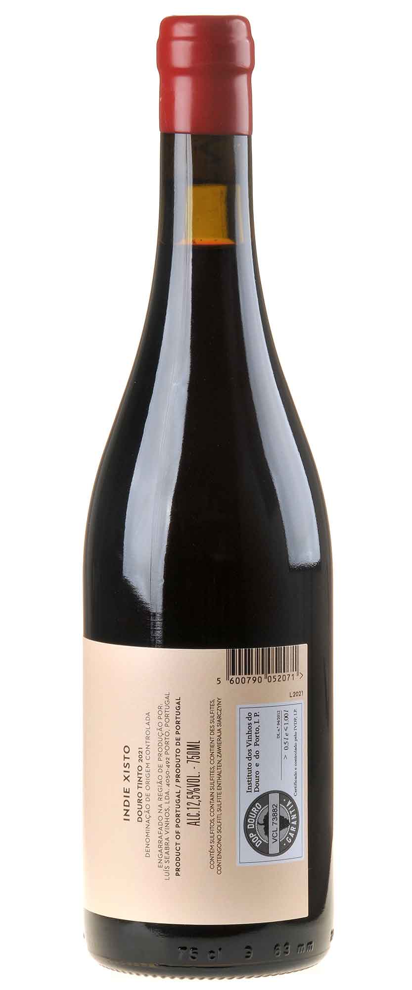 Luis Seabra Vinhos Indie Xisto Tinto 2021 Rücketikett