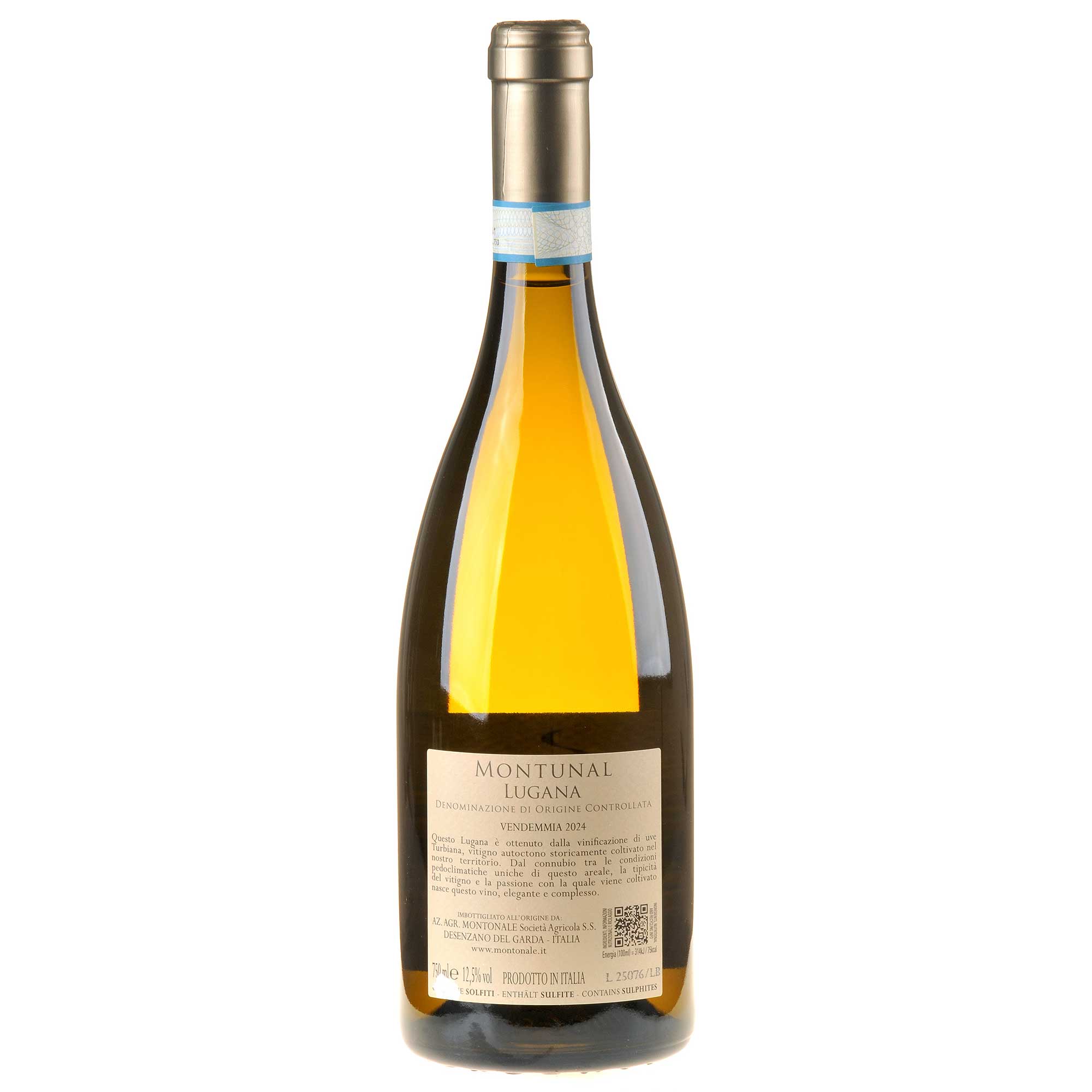 Montonale Montunal Lugana 2024 Rücketikett