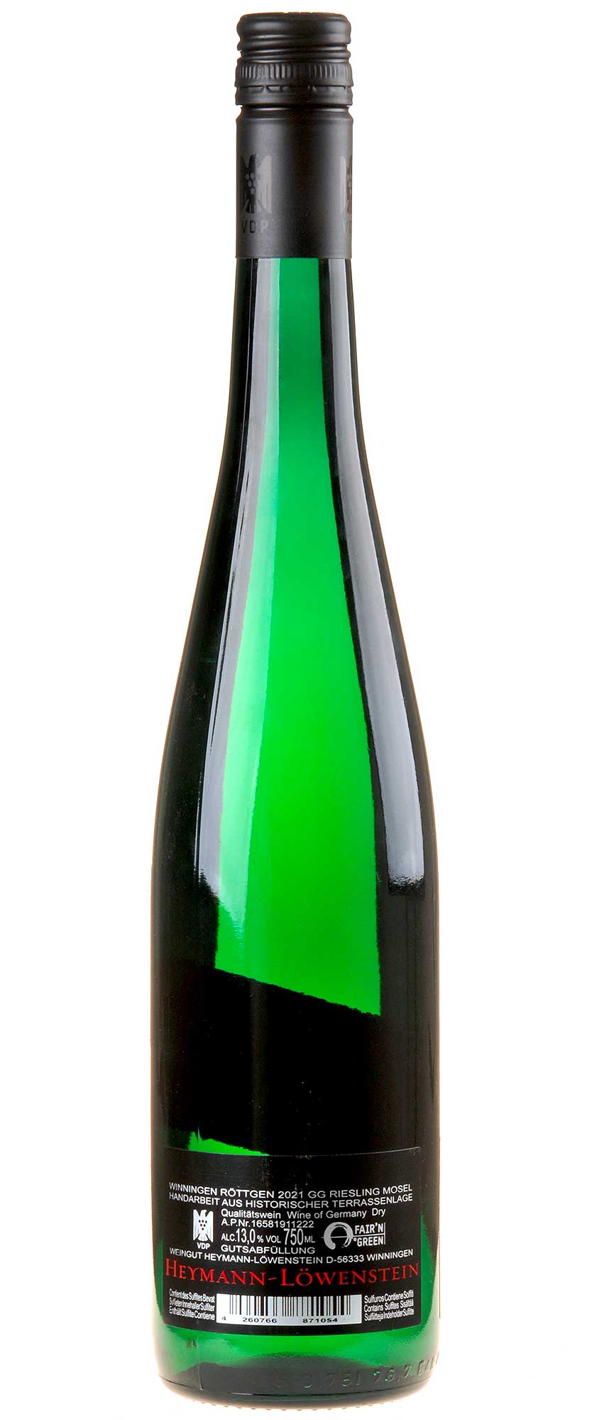 Heymann-Löwenstein Riesling Röttgen Großes Gewächs 2021 Rücketikett