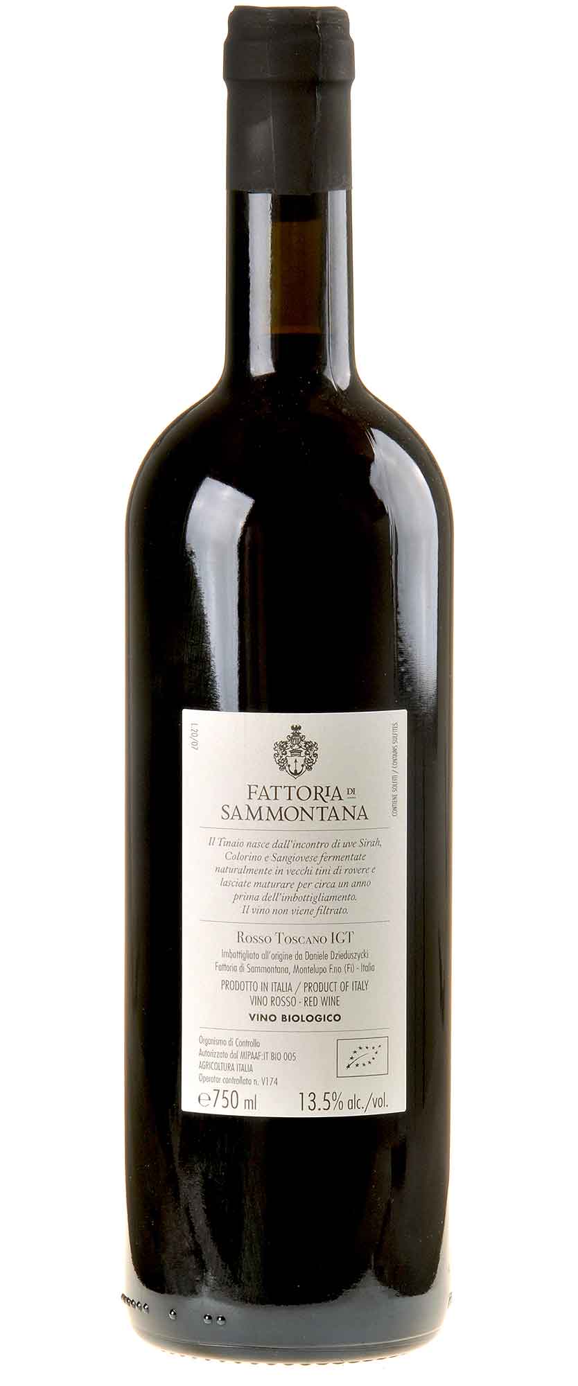 Fattoria di Sammontana Tinaio Bio 2018 Rücketikett