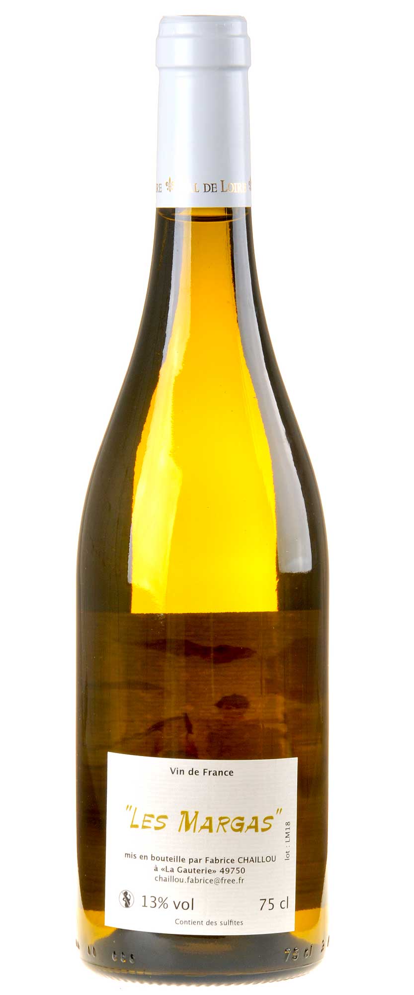 Fabrice Chaillou Les Margas 2018 Rücketikett