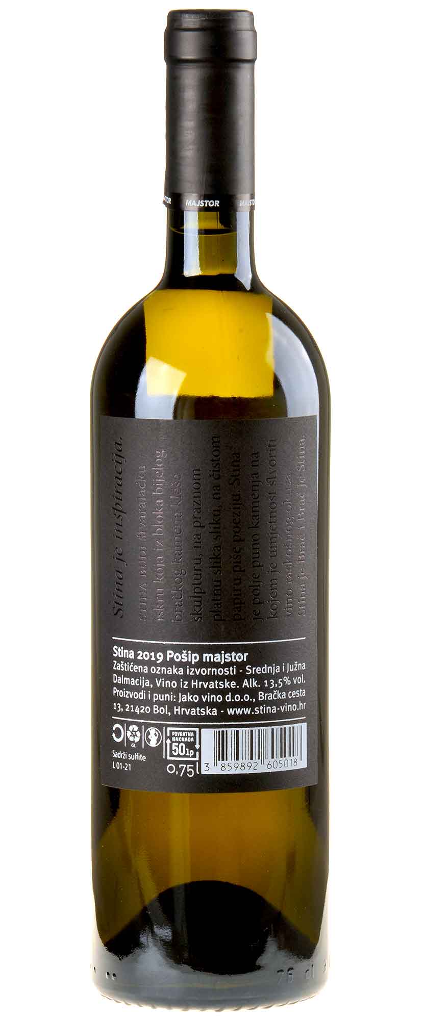 Stina Pošip Majstor 2019 Rücketikett