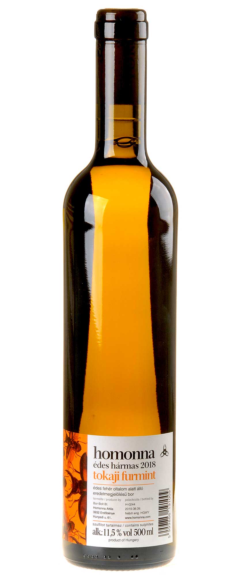 Attila Homonna Tokaji Furmint Édes Hármas 2018 0,5l