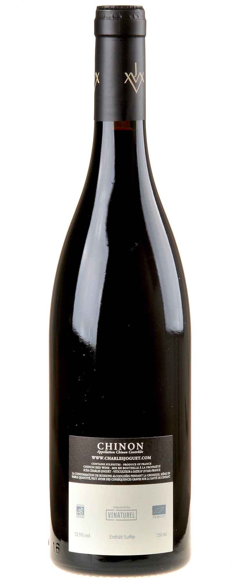 Domaine Charles Joguet Clos de la Dioterie Chinon Rouge Bio 2019 Rücketikett