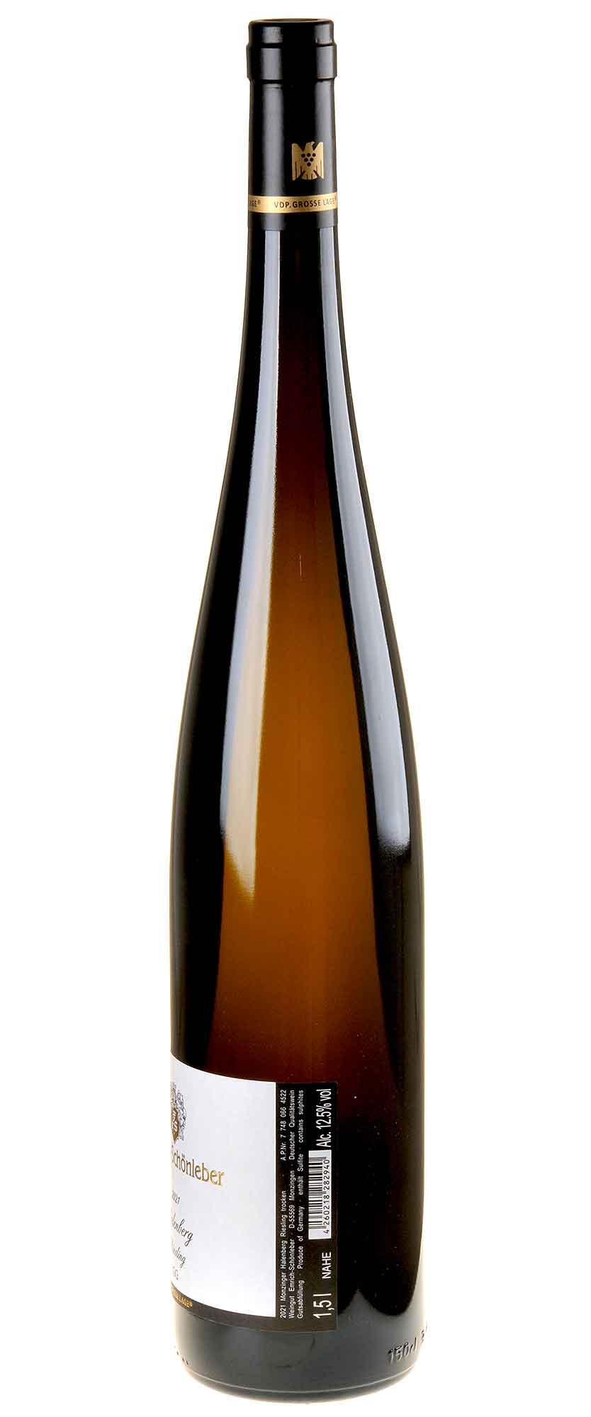 Weingut Emrich-Schönleber Riesling Halenberg GG 2021 Magnum Rücketikett