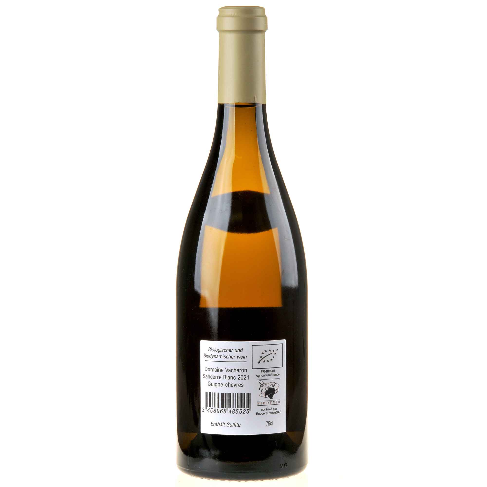 Vacheron Sancerre Blanc Guigne Chevres 2021 Bio Ruecketikett