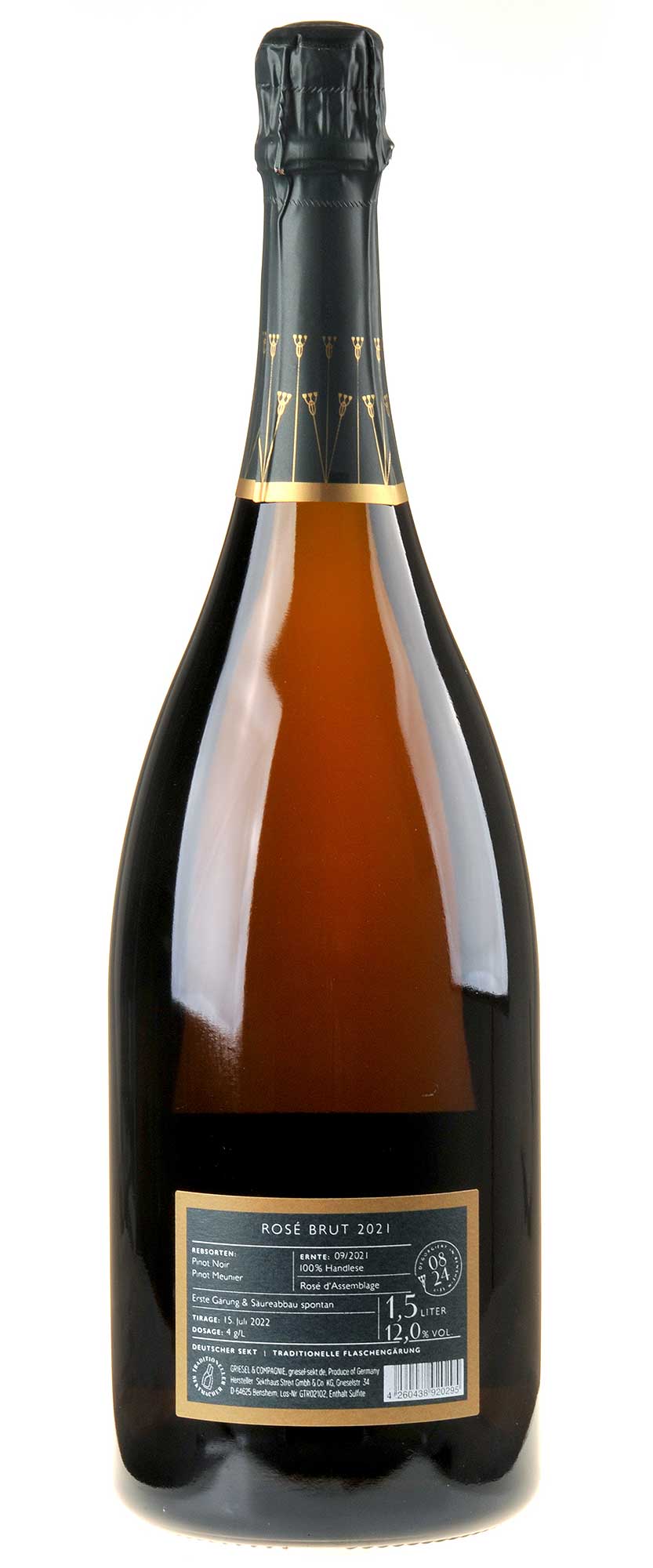 Griesel & Compagnie Rosé Brut Tradition 2021 Magnum Rücketikett