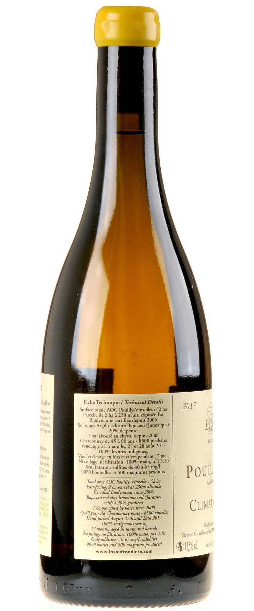 Bret Brothers & La Soufrandière Pouilly-Vinzelles "Les Quarts" 2017 Seite
