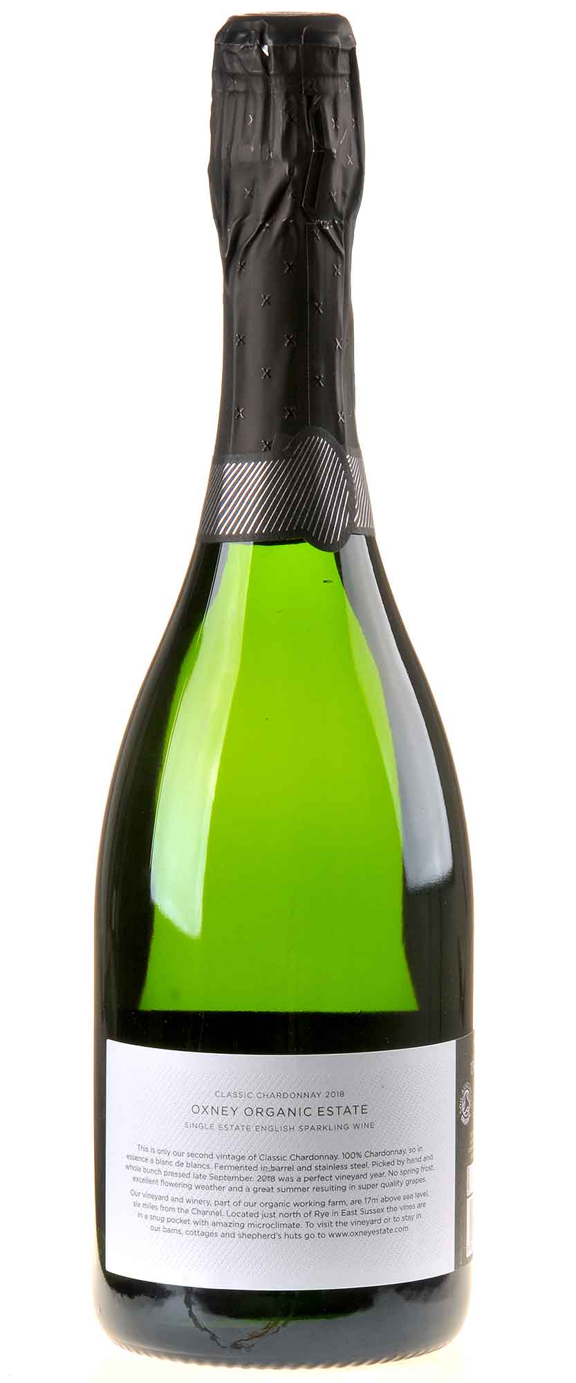 Oxney Organic Estate Classic Chardonnay Bio 2018 Rücketikett