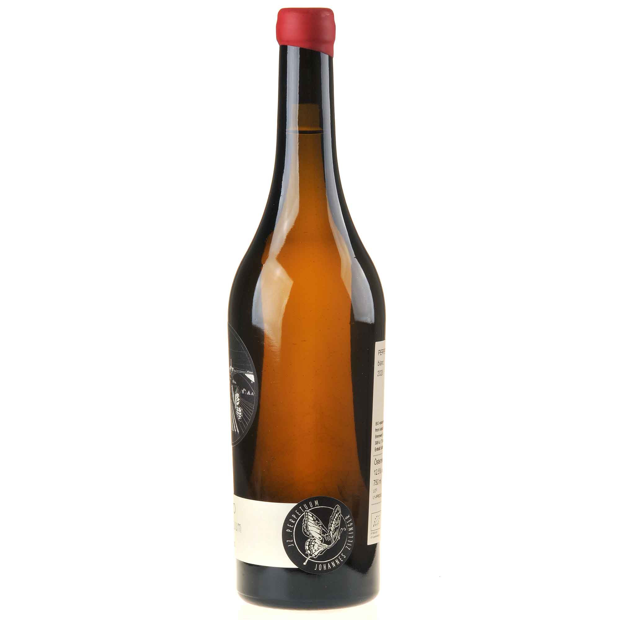 Johannes Zillinger Perpetuum Blanc Bio 2020 Seitenetikett