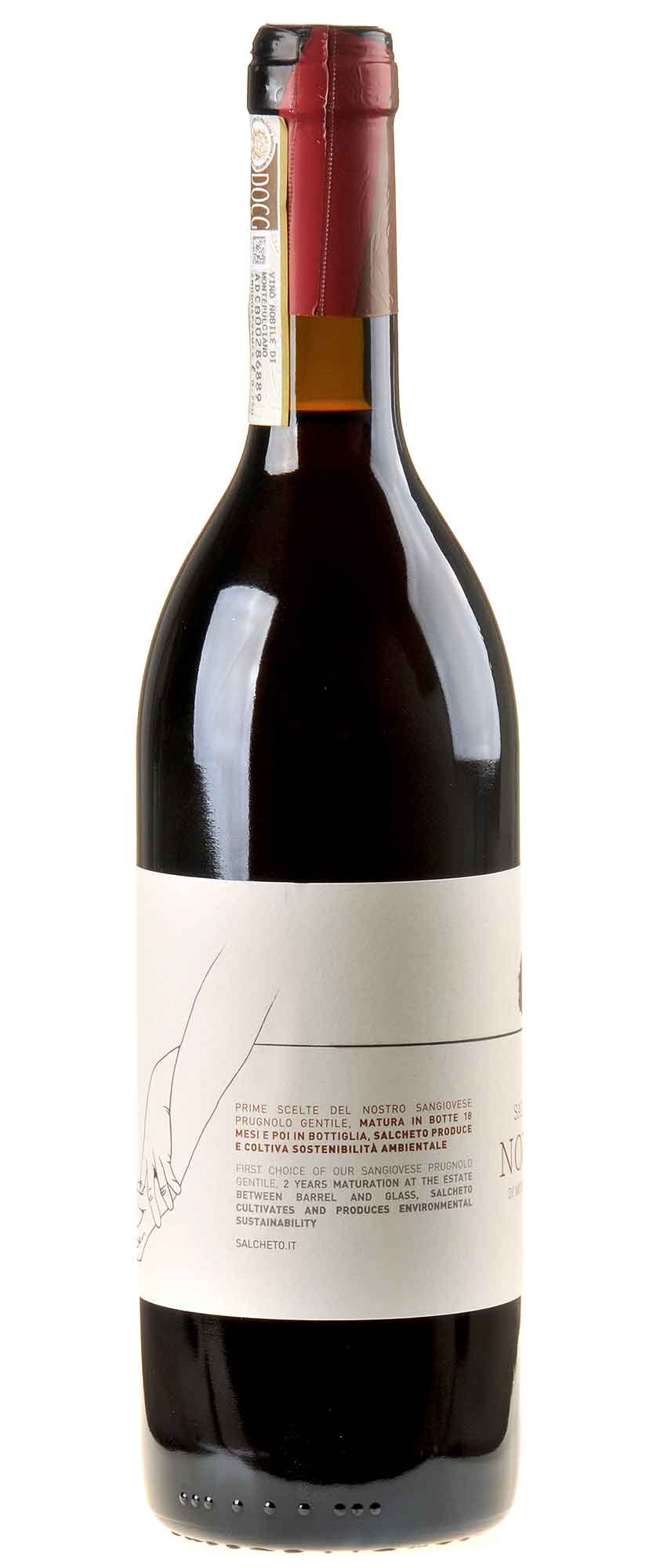 Salcheto Vino Nobile di Montepulciano Bio 2020 Seitenetikett