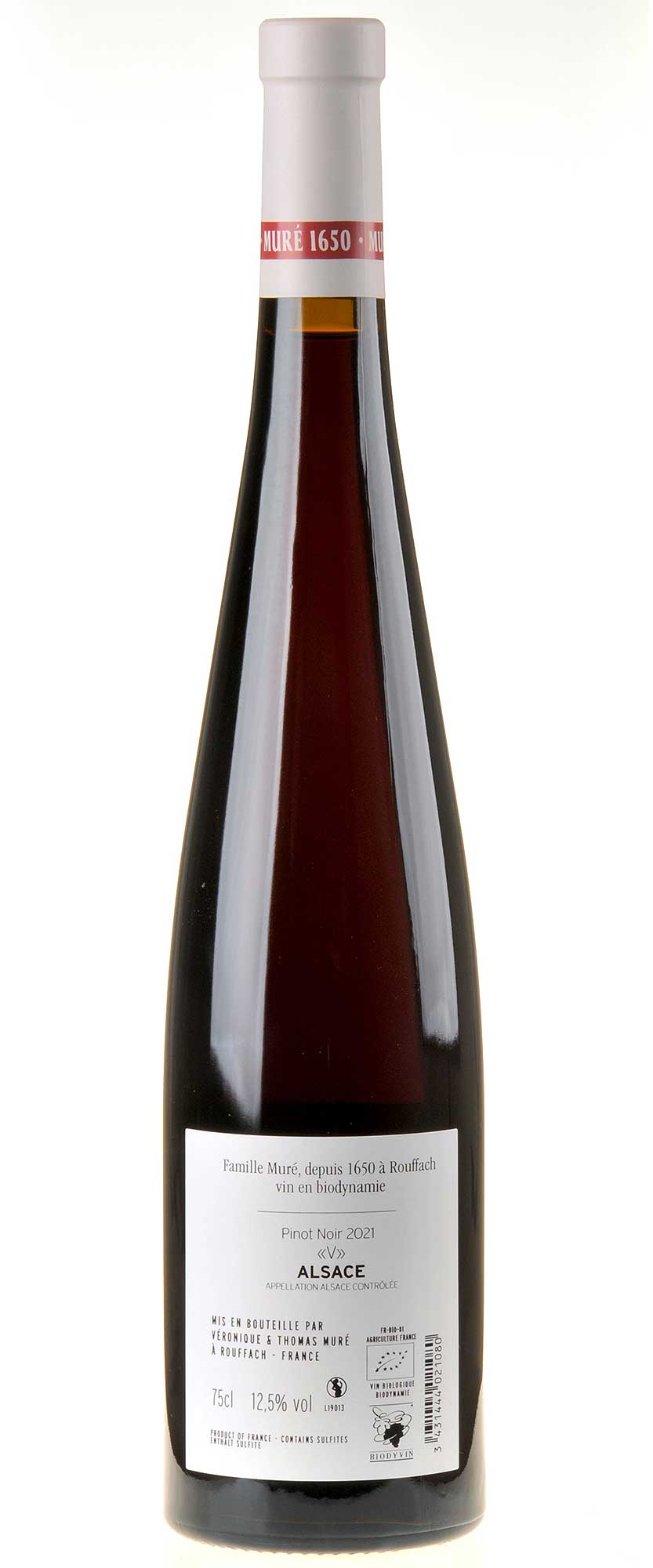 Domaine Muré - Domaine Clos St Landelin Pinot Noir V 2021 Rücketikett