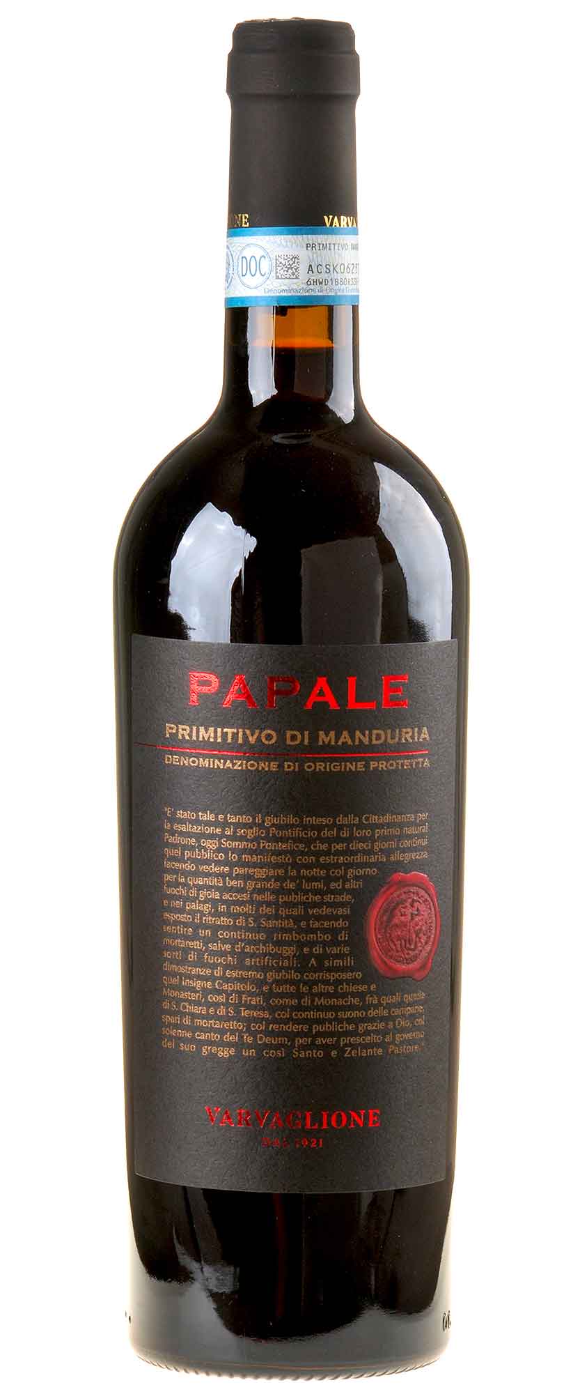 Bild Varvaglione Papale Primitivo di Manduria 2021