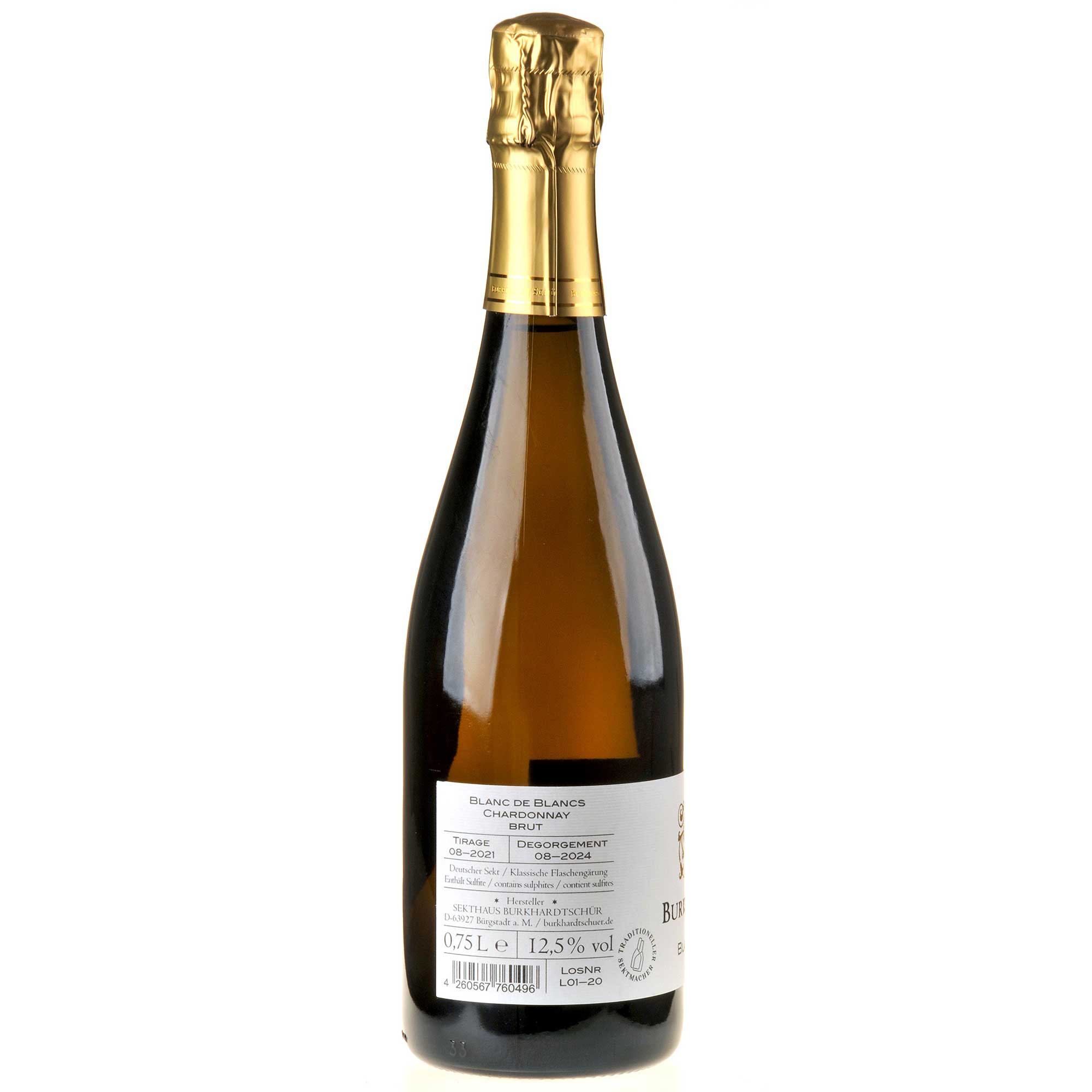 Sekthaus BurkhardtSchürt Blanc de Blanc NEUS DEGORGEMENT