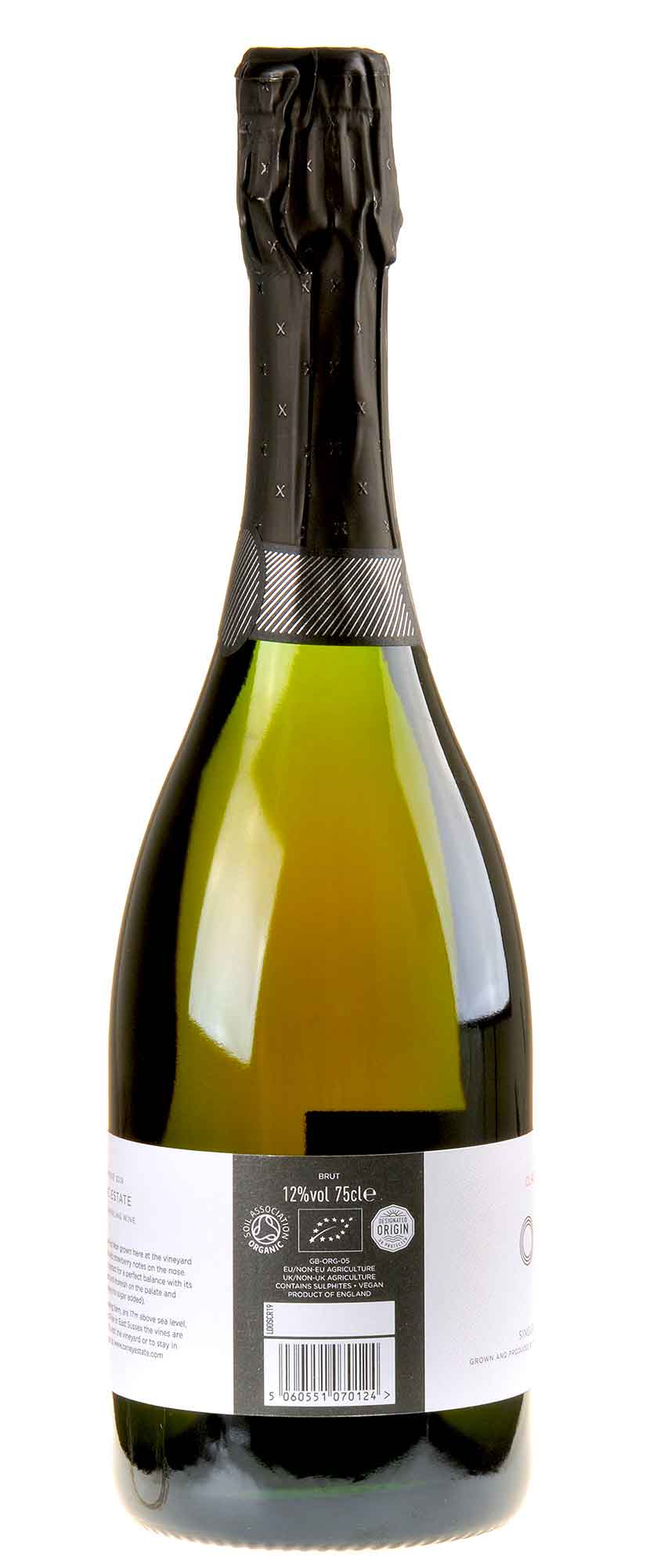 Oxney Organic Estate Classic Pinot Noir Rosé Bio 2019 Rücketikett