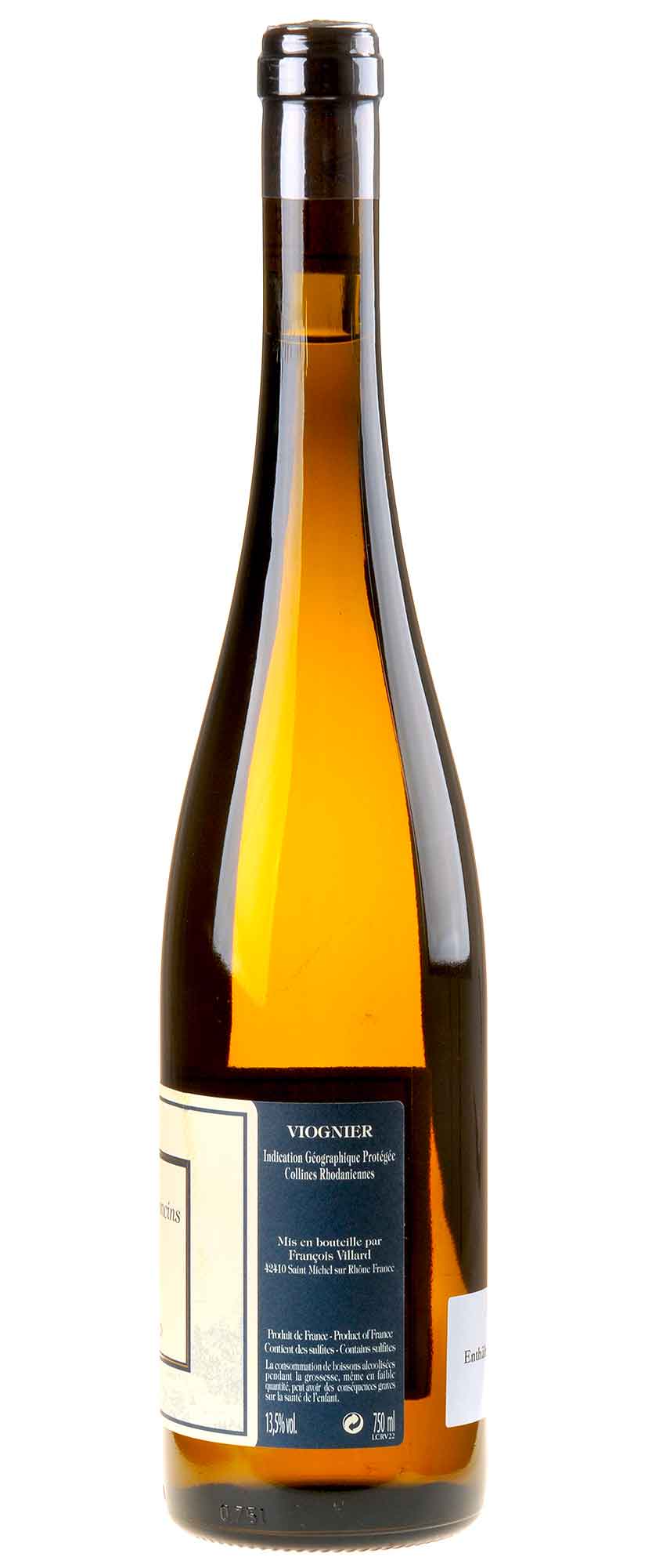 Domaine François Villard Viognier Contours de Deponcins 2022 Rücketikett