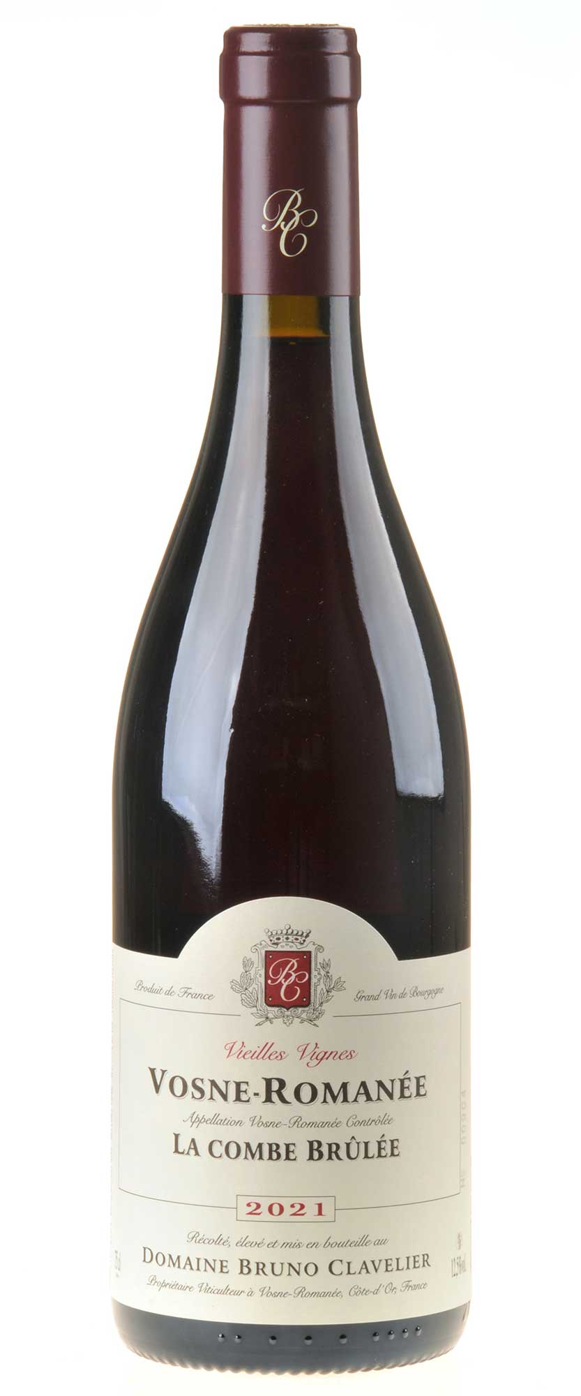 Bruno Clavelier Vosne Romanée La Combe Brûlée Bio 2021